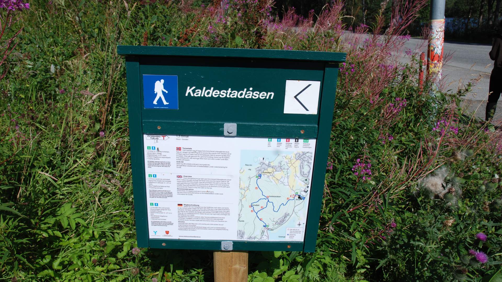 Tursti til Kaldestadåsen frå Husnes