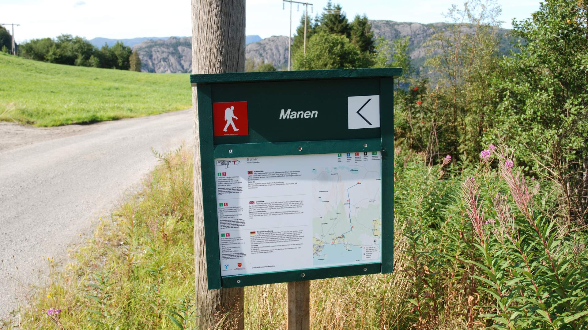 Wanderung von Manen ab Uskedalen