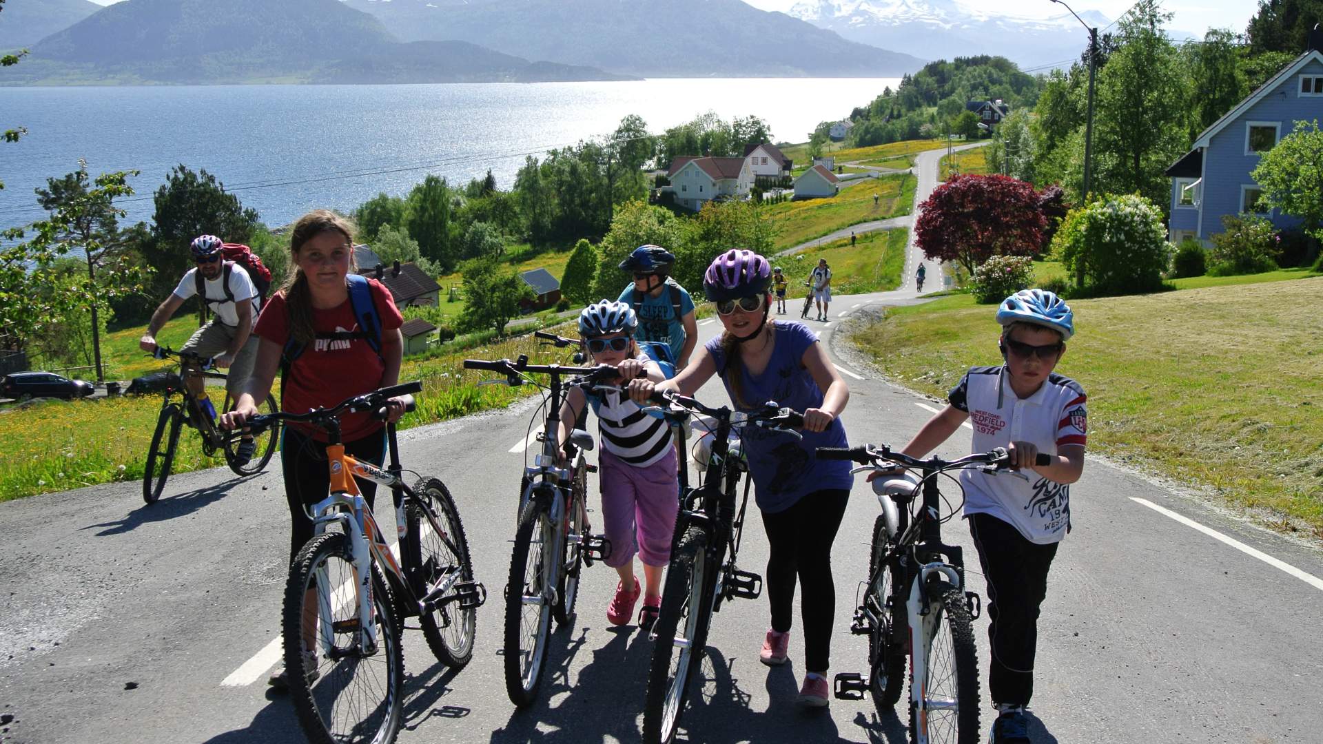 Biking on Sekken island