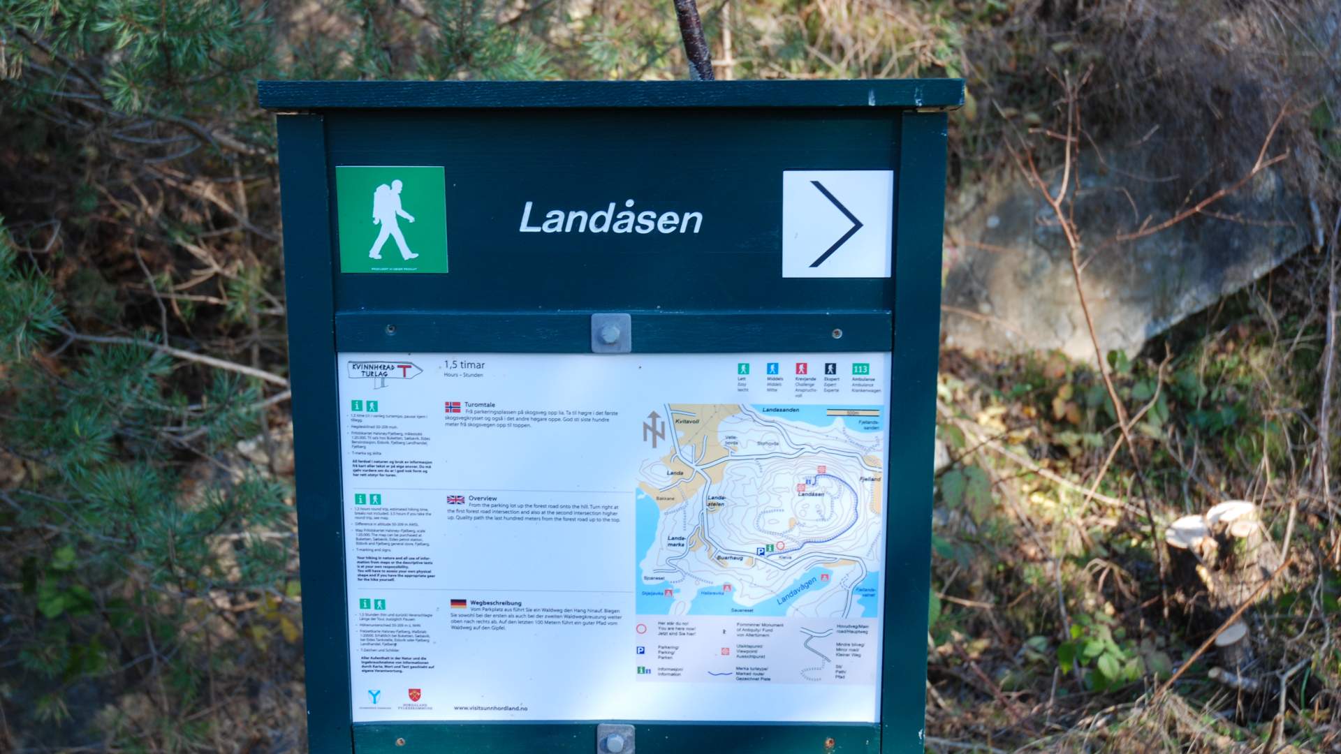Wanderung nach Landåsen auf Halsnøy