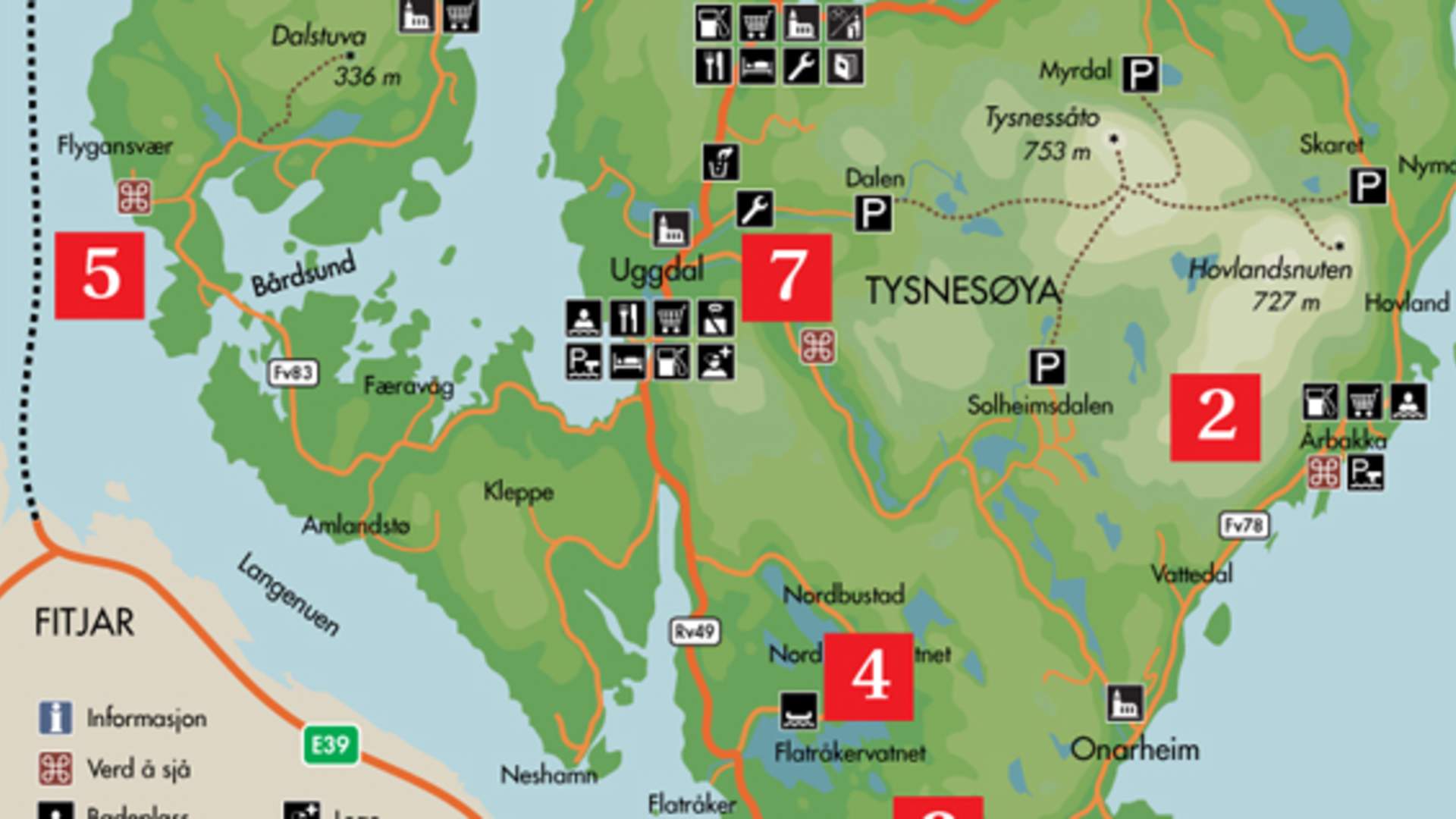 Radfahren auf Tysnes