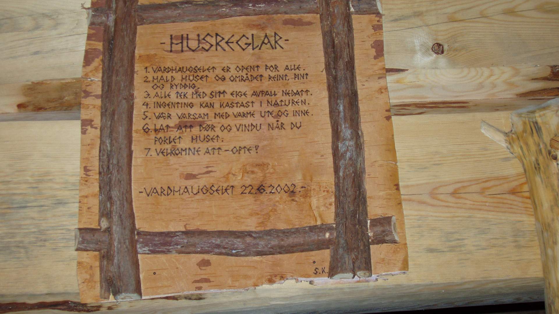 Tursti til Vardhaugselet frå Valen