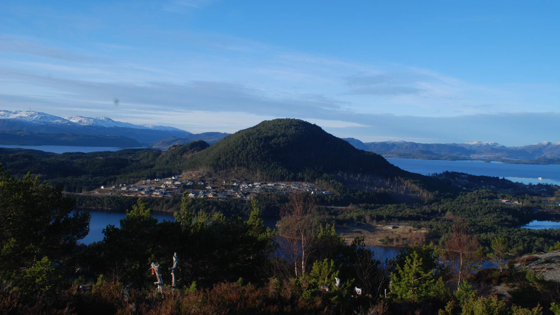 Wanderung nach Kaldestadåsen ab Podlen, Sunde