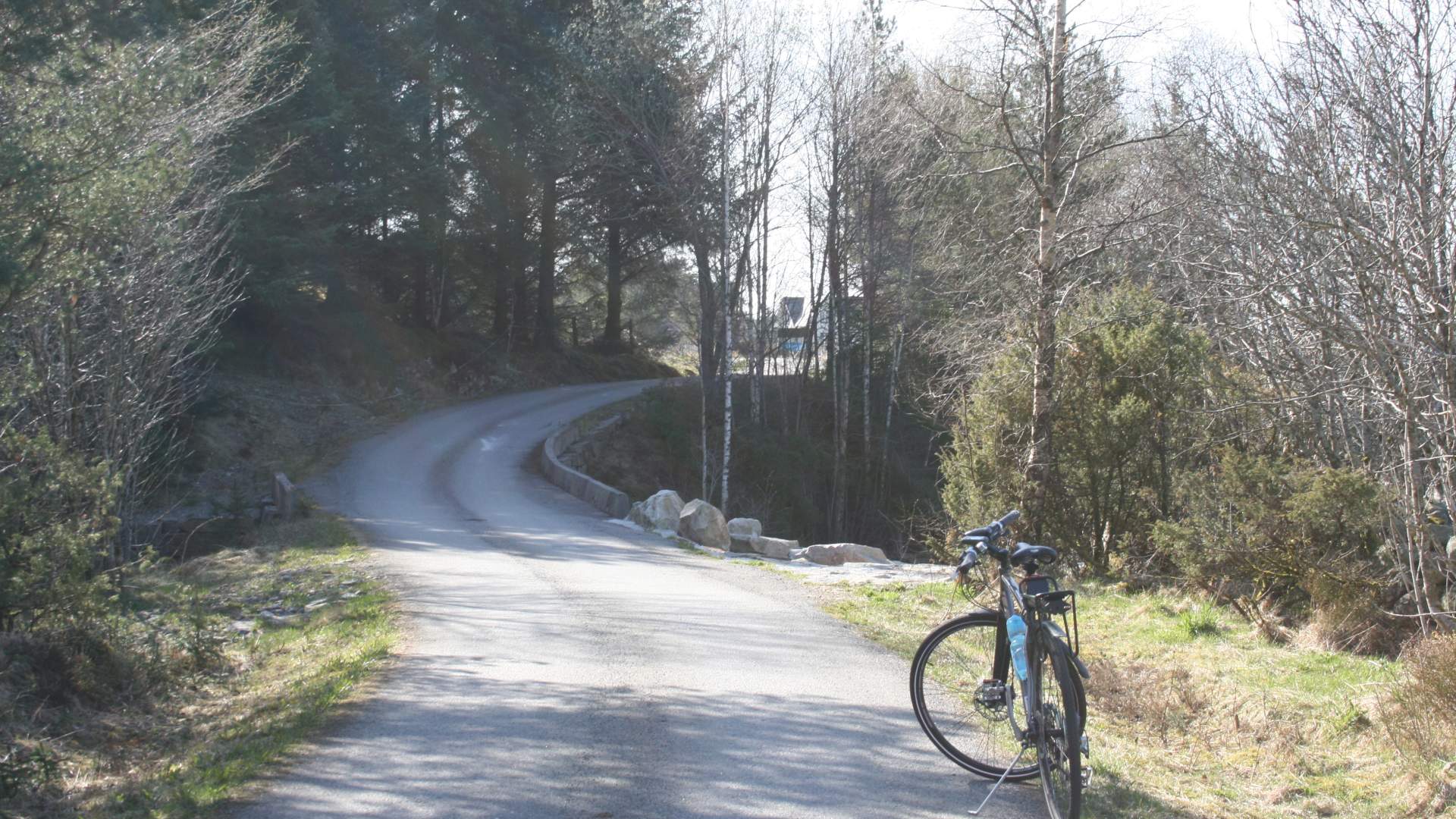 Bicycle route around Svartavatnet lake, Fitjar