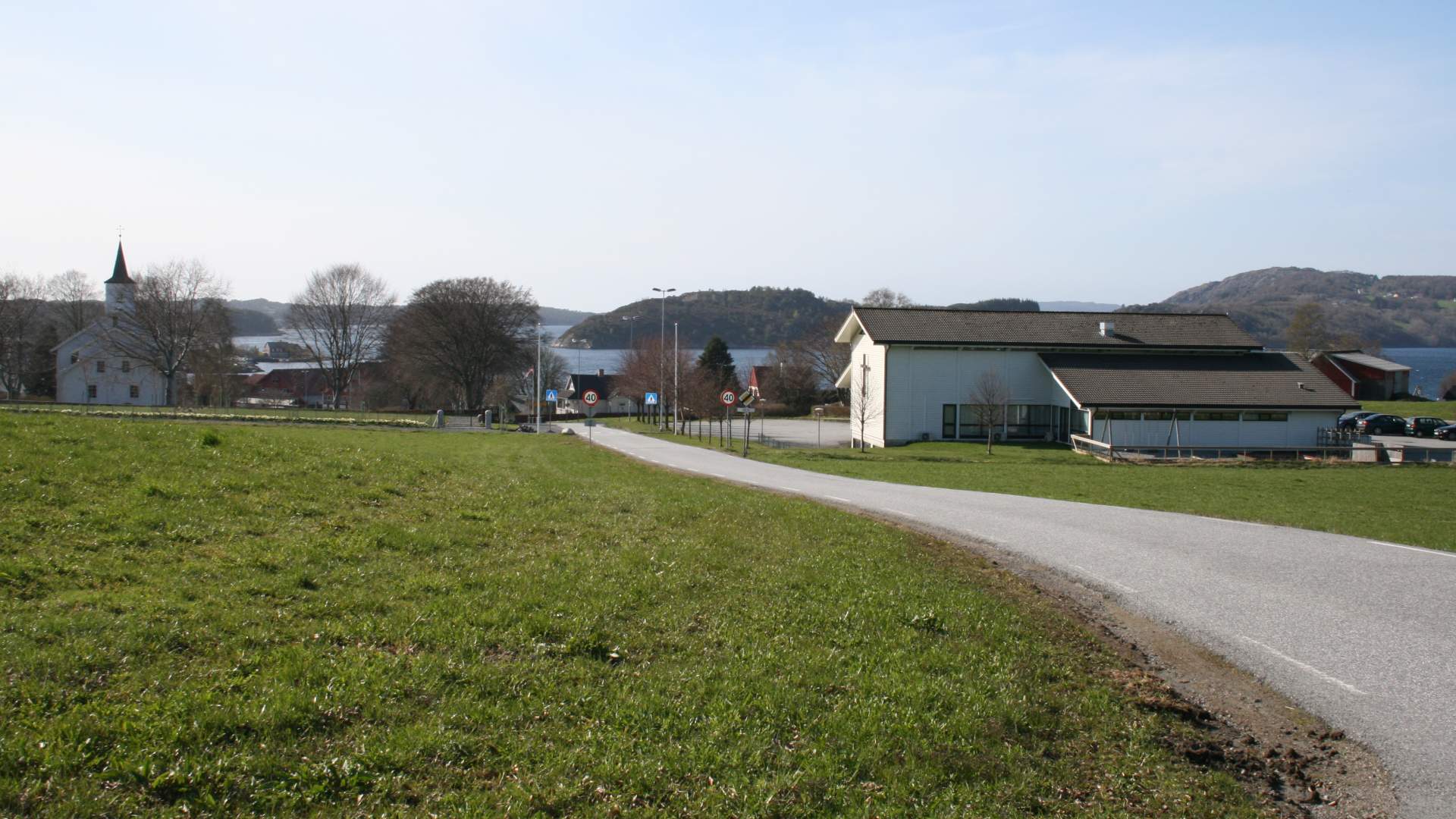 Bicycle route around Svartavatnet lake, Fitjar