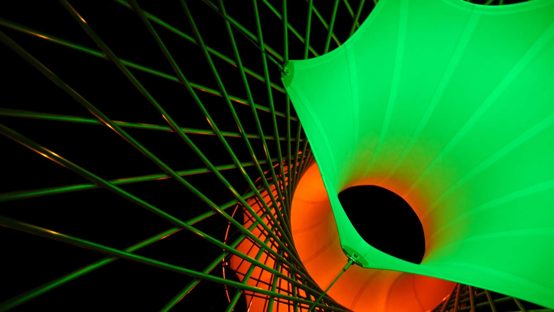 Lysskulpturen "Samspel"