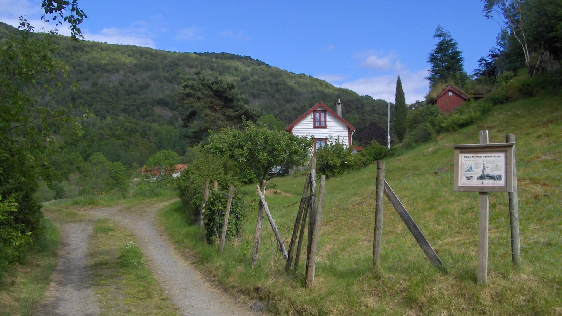 Circular walk in Skånevika via the beech forest and the postal road bridge