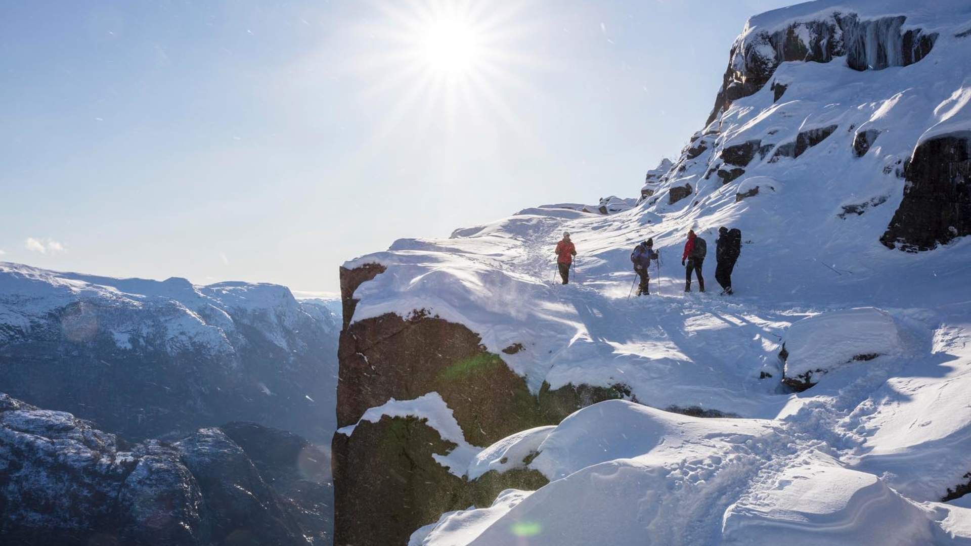 Vinter på Preikestolen
