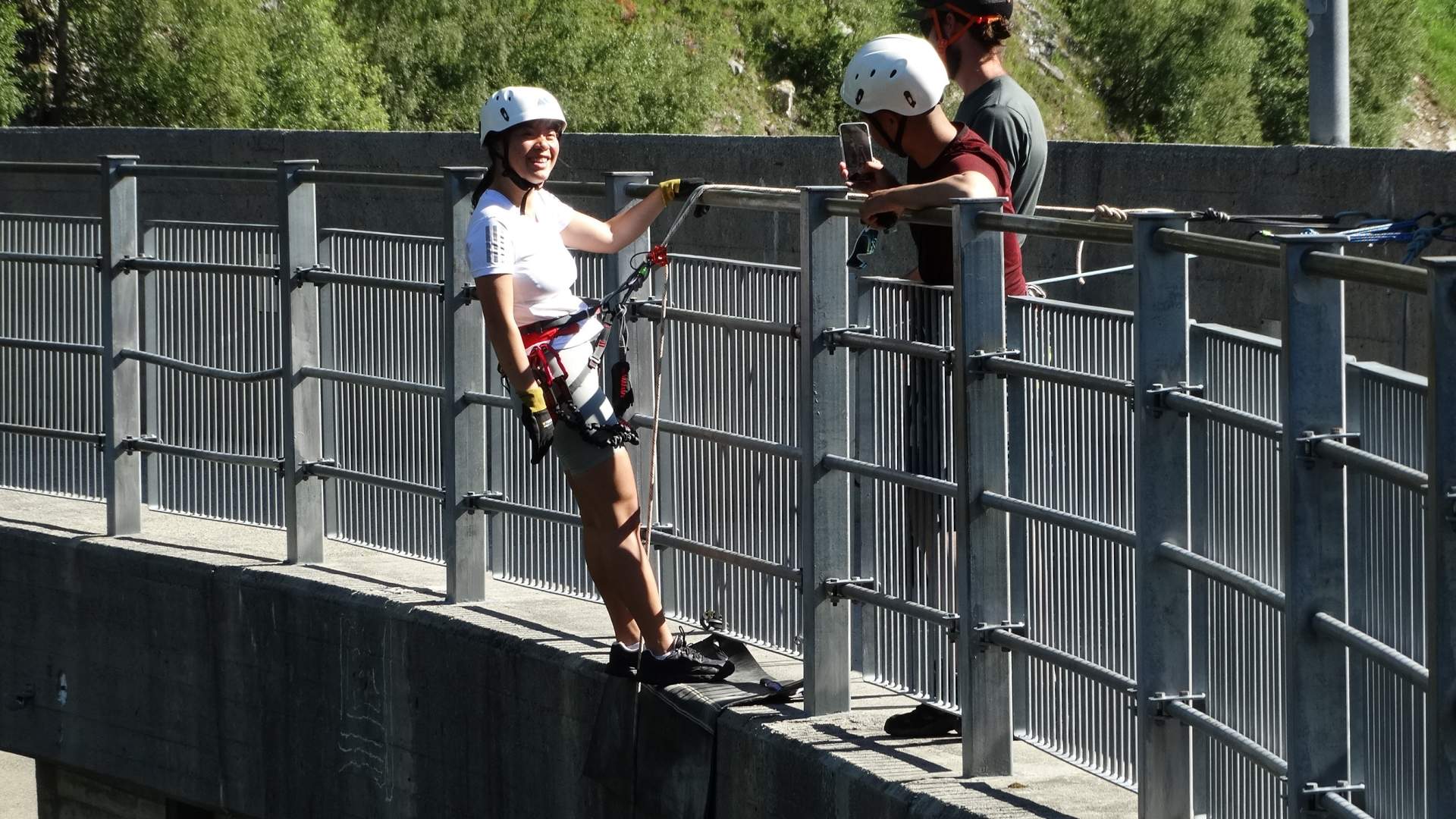 Klar for å rappellere ned Zakariasdammen