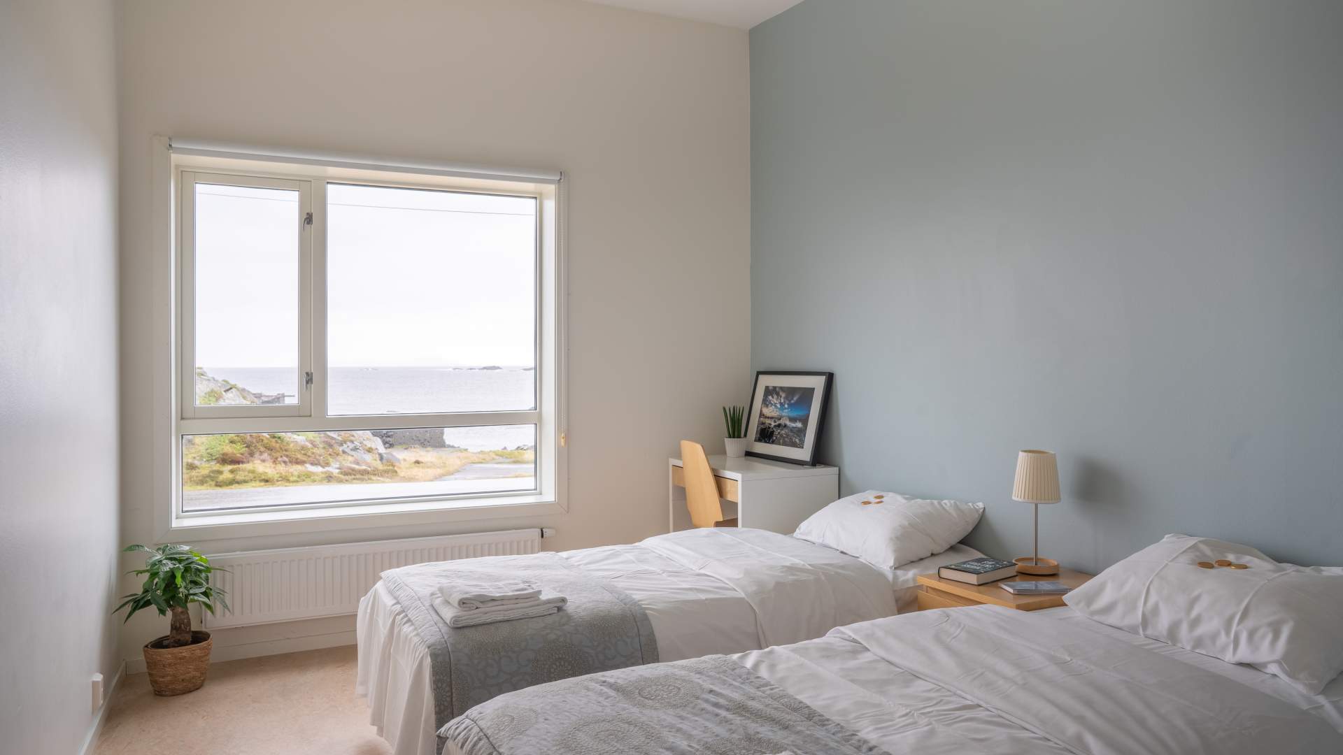 Våkn opp til suset fra havet og måkeskrik