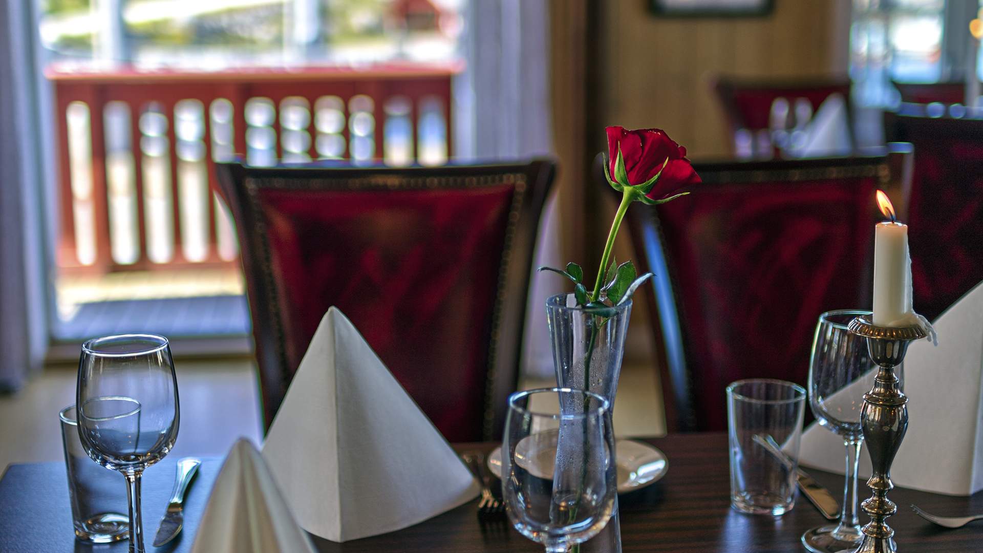 Koslig stemning i restauranten