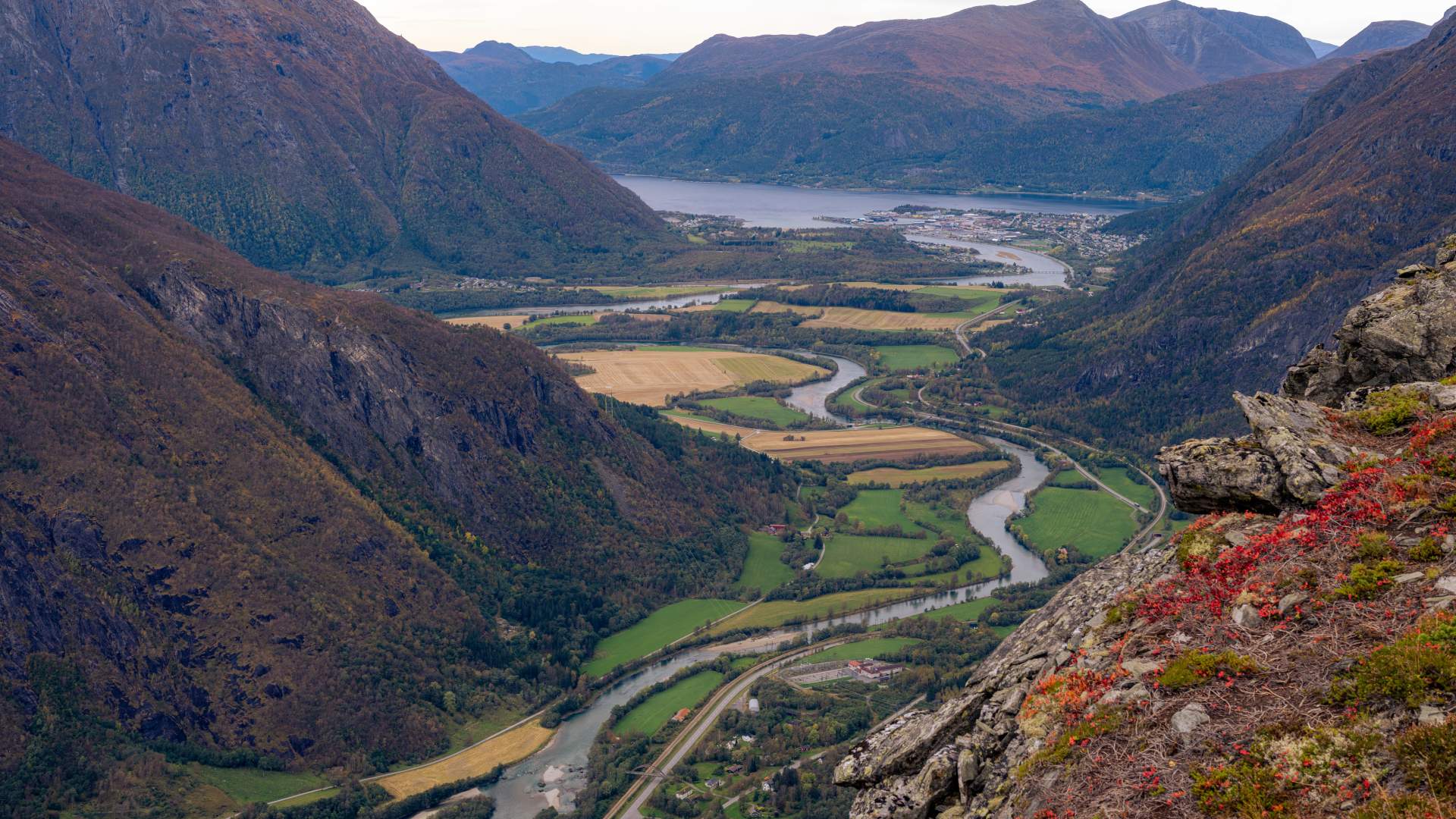 Der Berg Litlefjellet (790 M.ü.M)