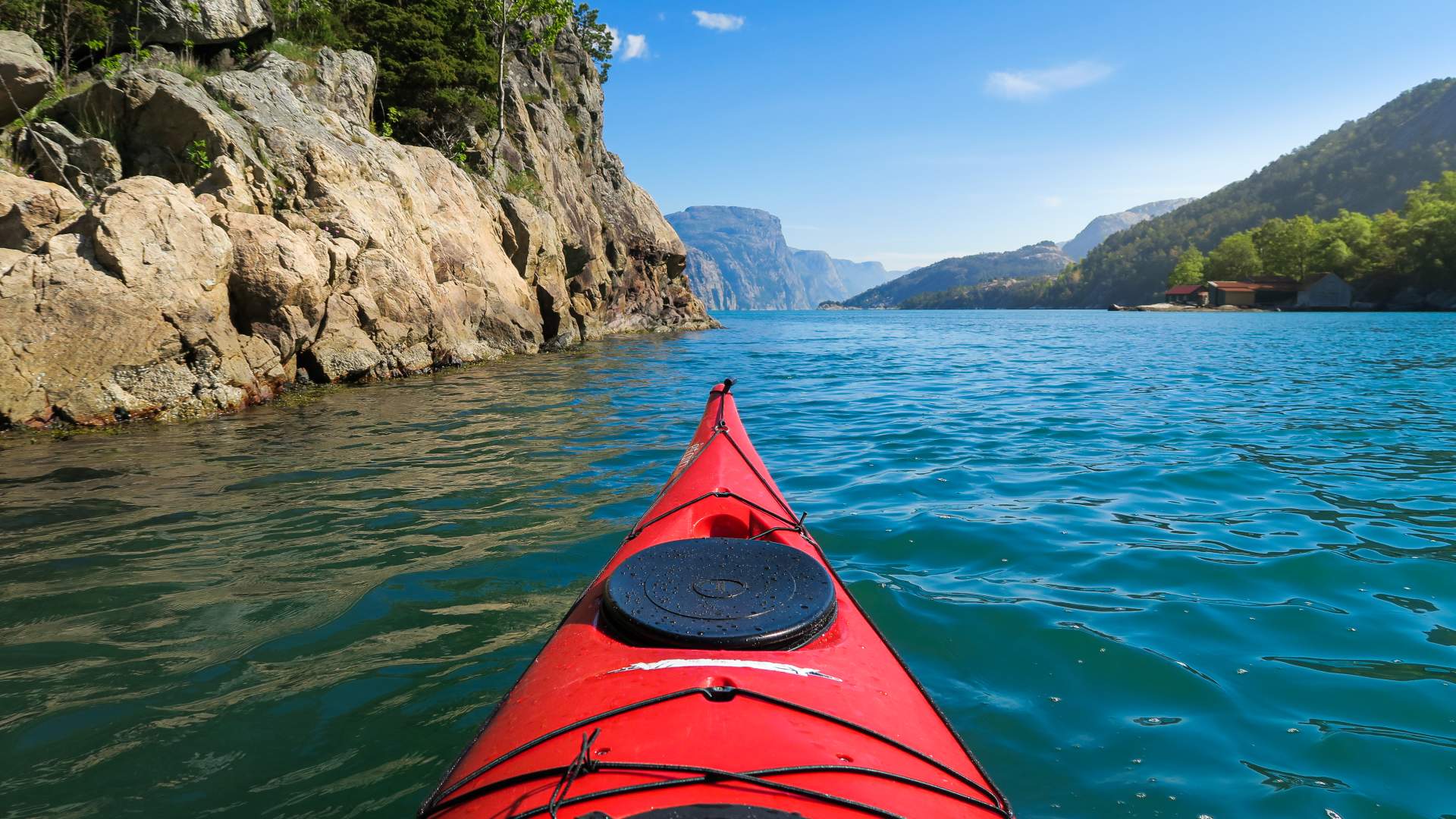 Paddling in the Lysefjord