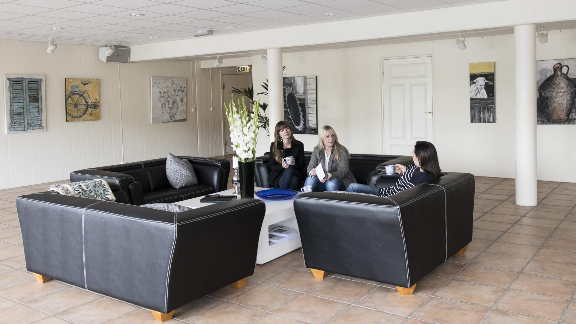 Sitteplasser i galleriet