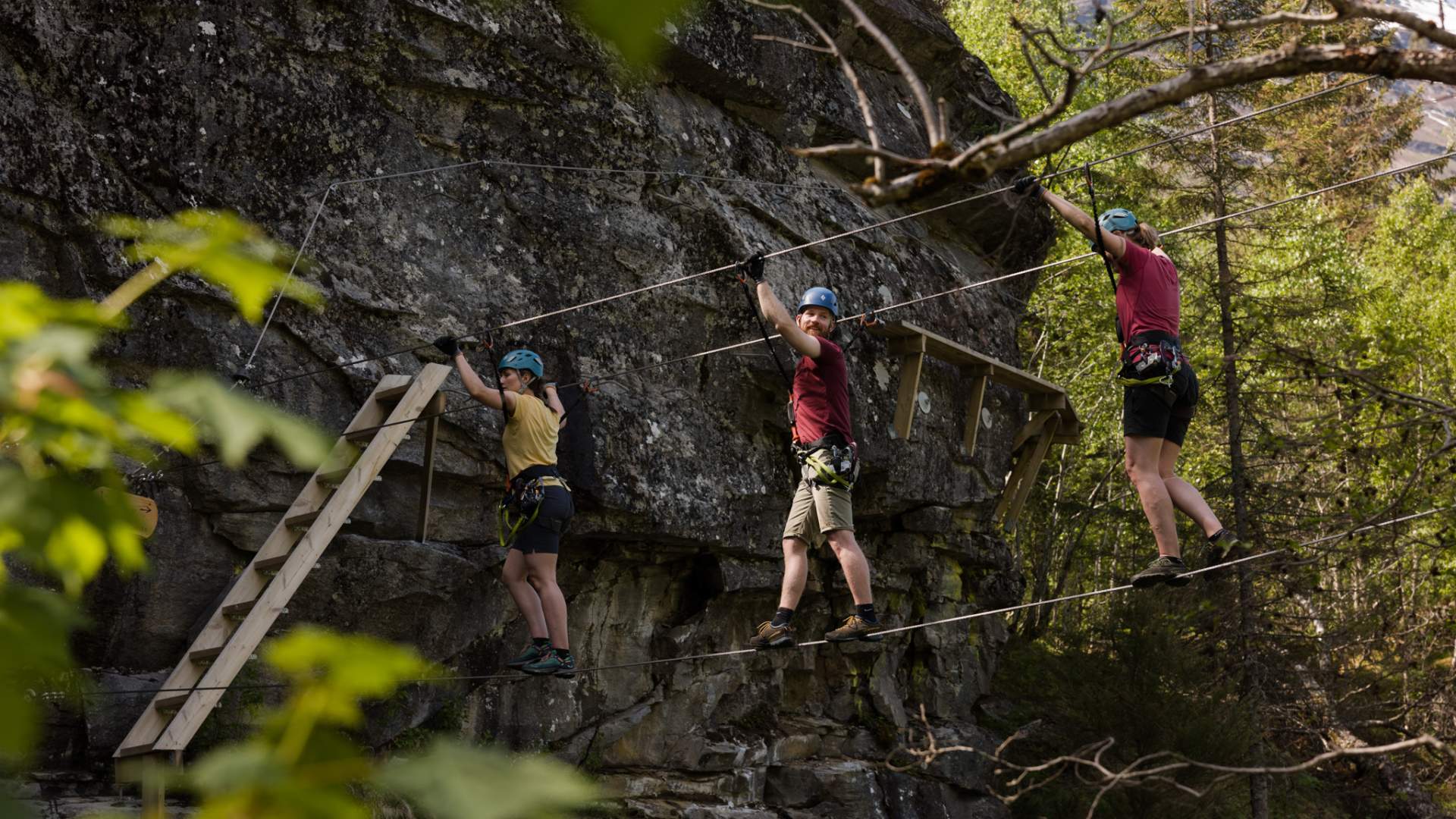 One of four Nepal bridges in the nature park