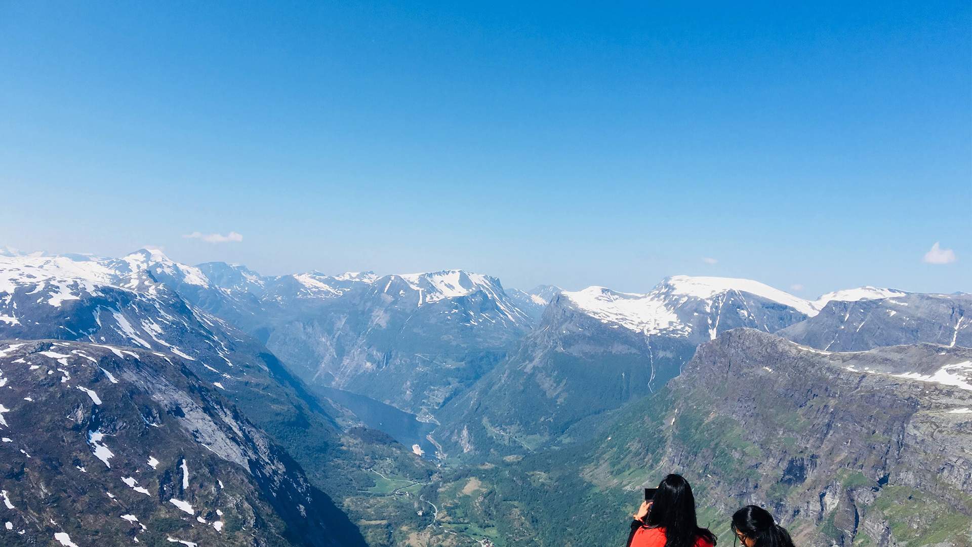 Utsikt over Geirangerfjorden