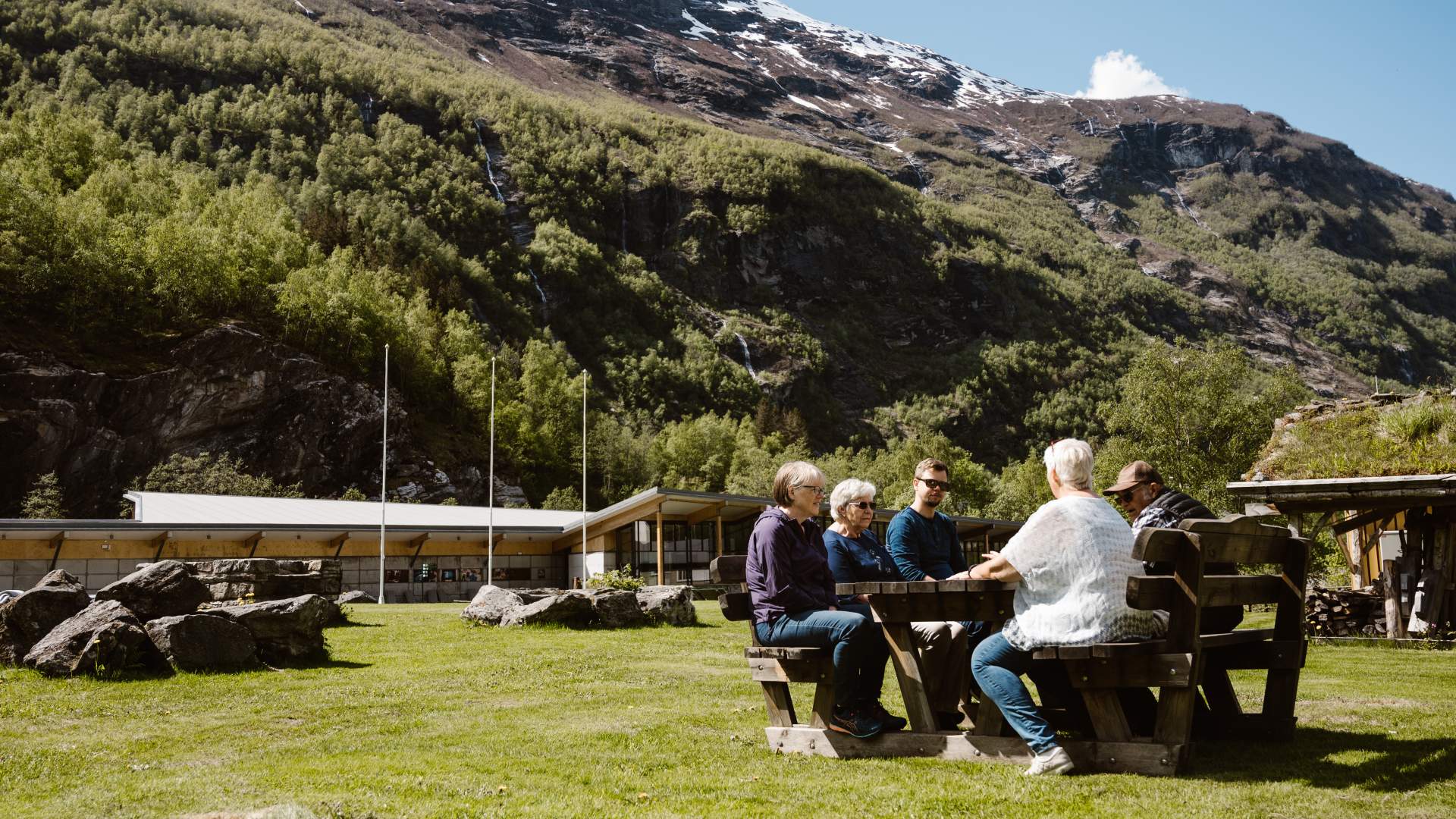 Uteareal ved Norsk Fjordsenter
