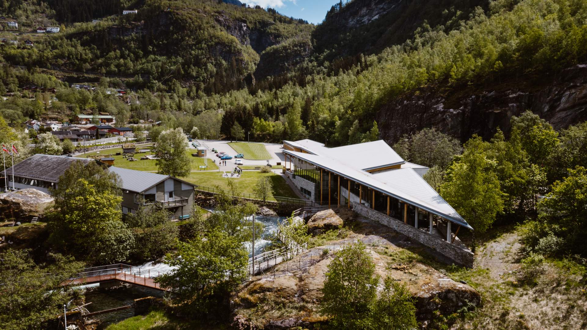 Uteareal ved Norsk Fjordsenter