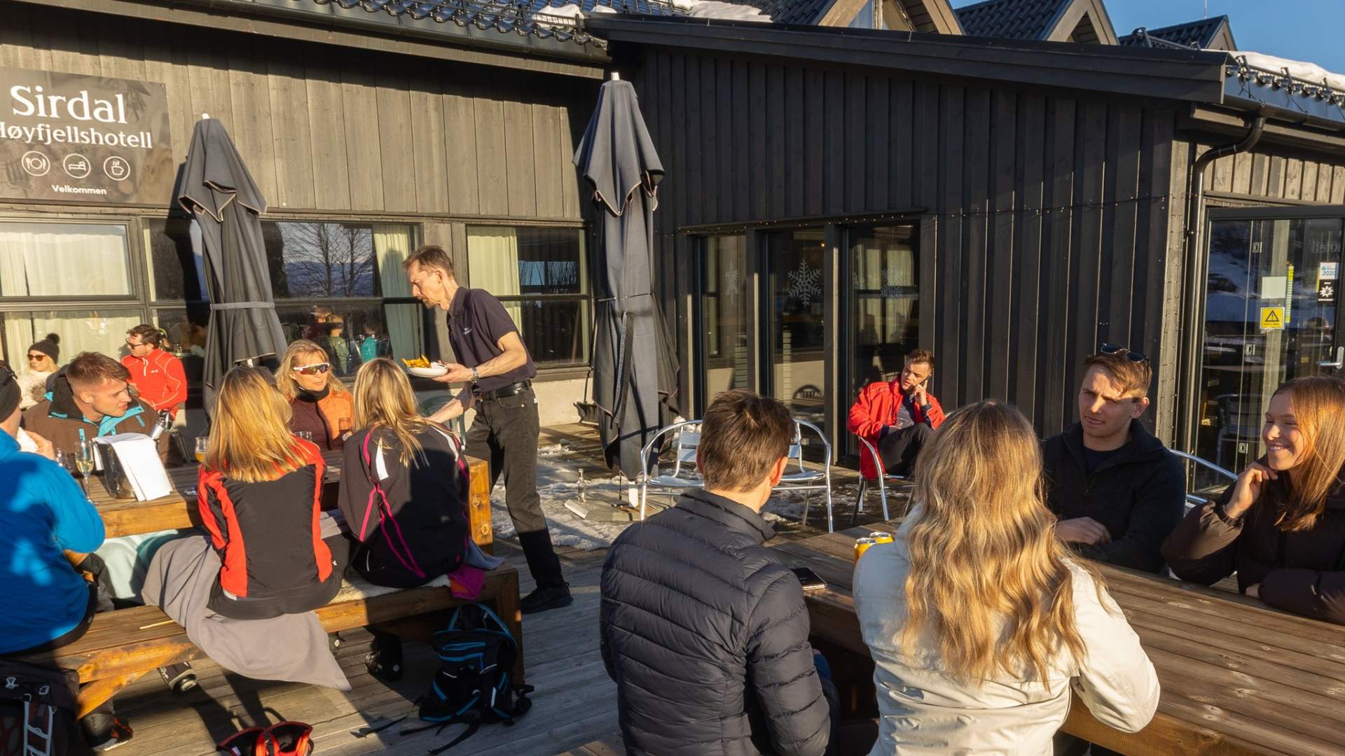 Stemning fra uteterrassen