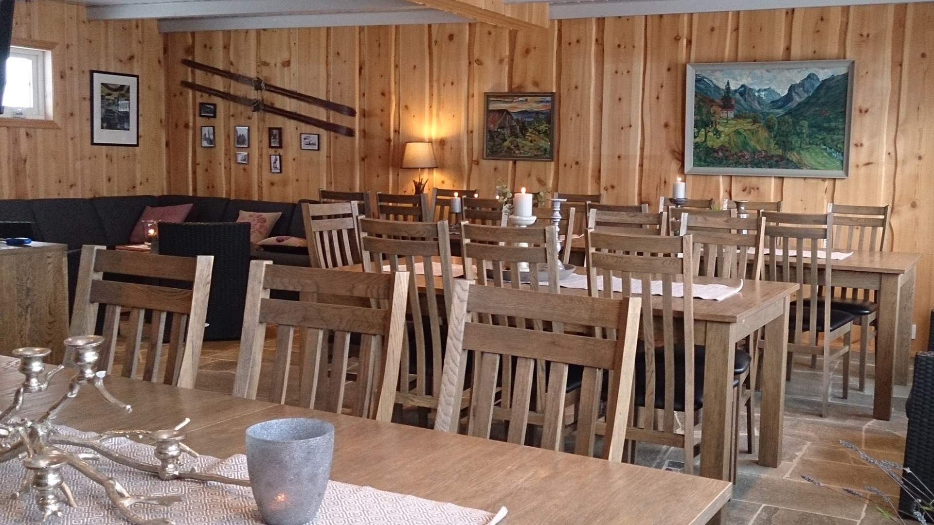 Selskapslokale på Alpehytta