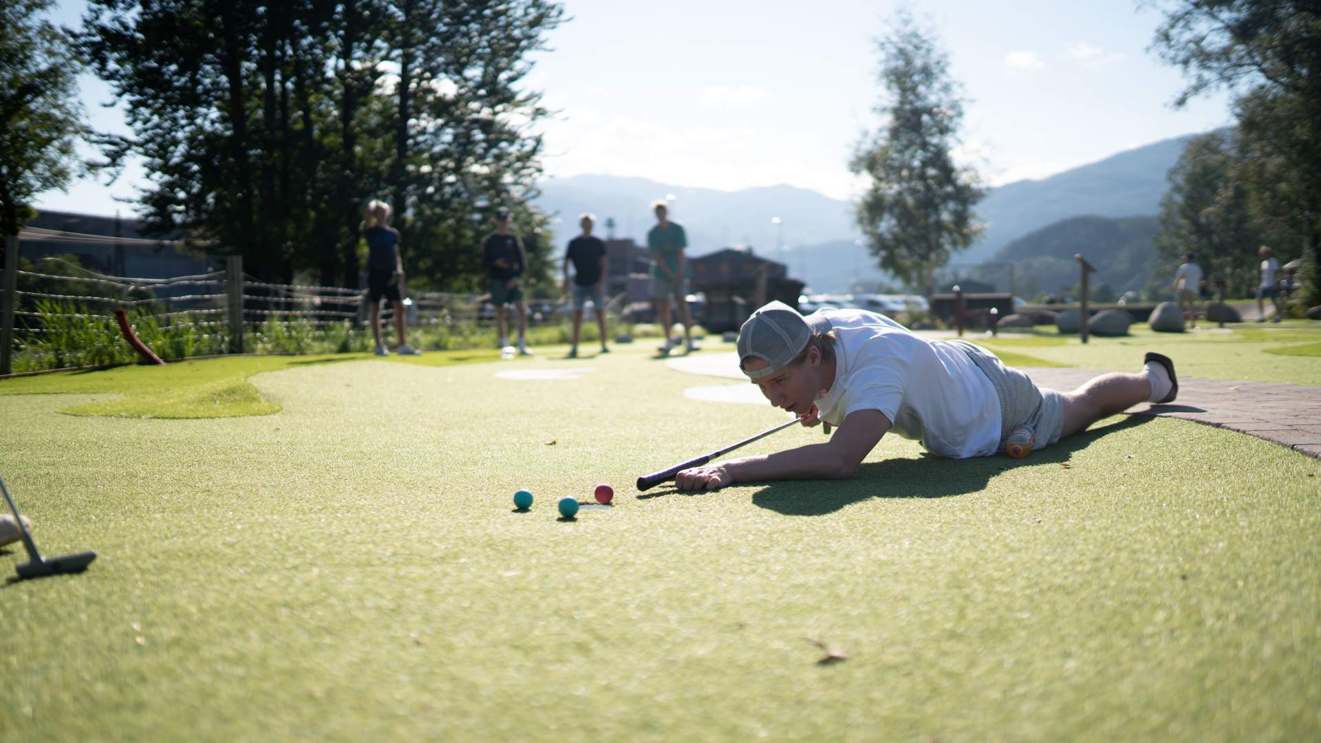 Minigolf und Boccia in Sauda