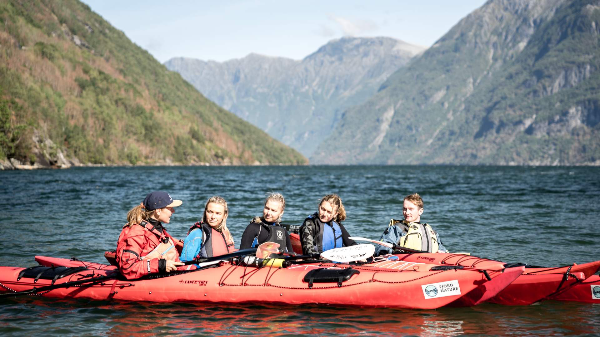 Kajakk på Geirangerfjorden