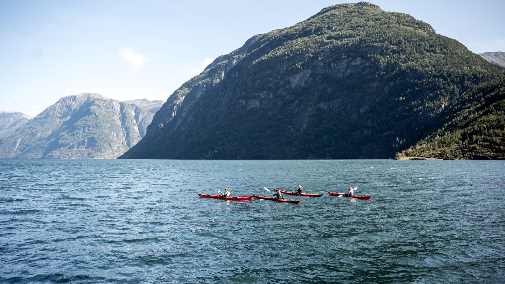Kajakk på Geirangerfjorden