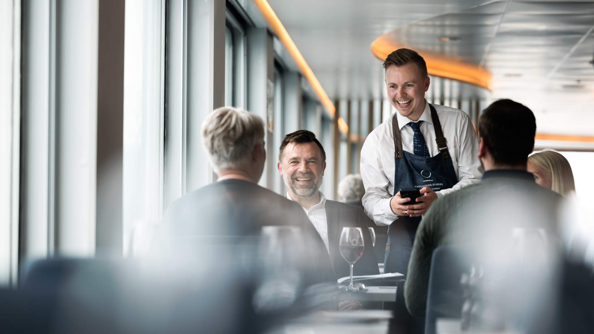 Servering hos Havila Kystruten