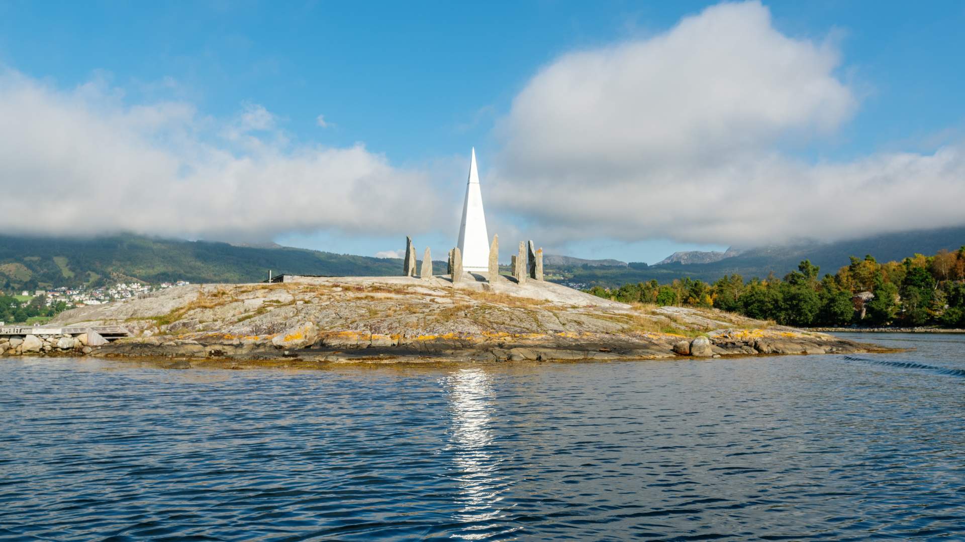 Solspeilet på Klungholmen i Strand