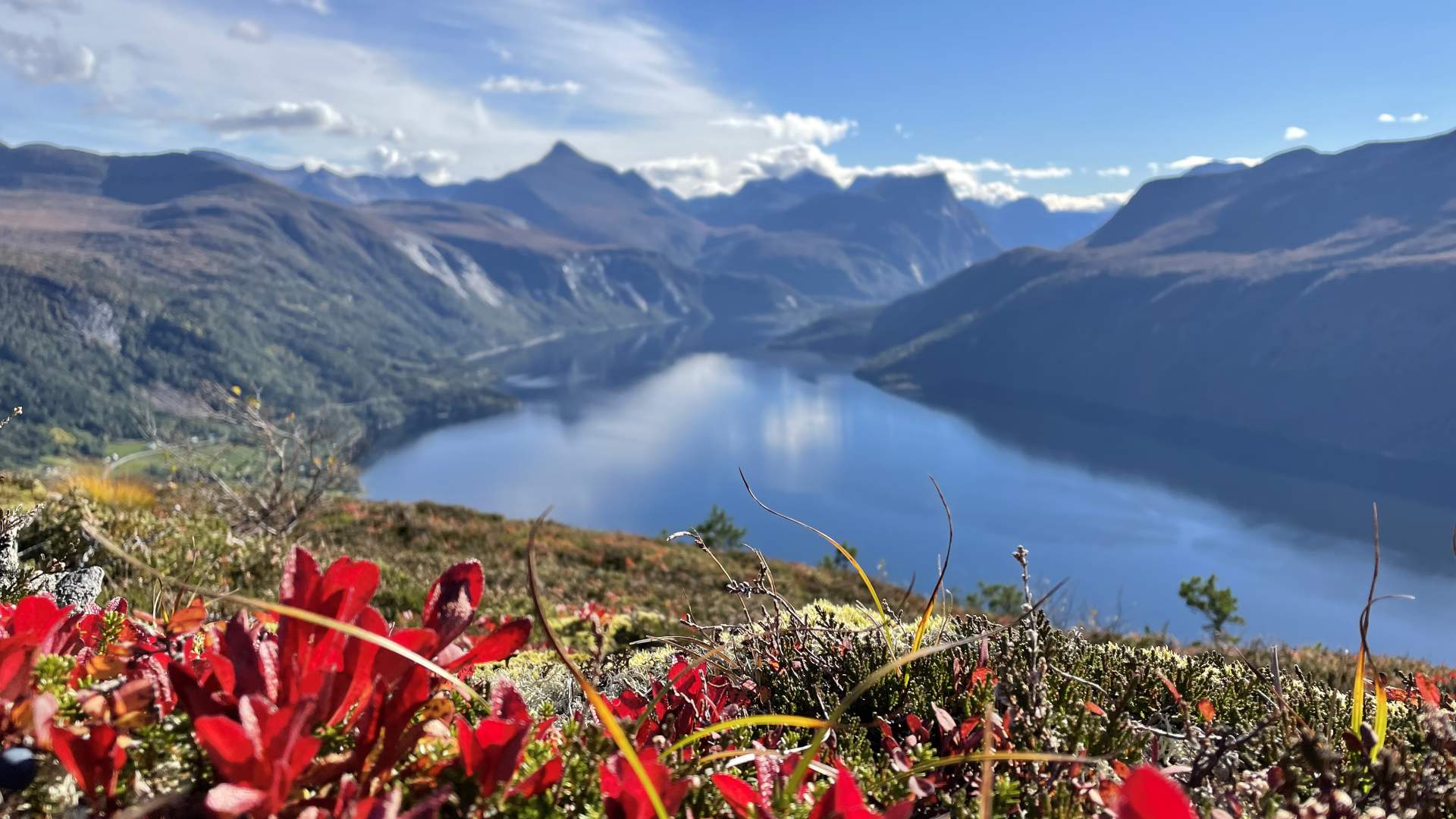Bergwanderung über den Eidsvågtraversen