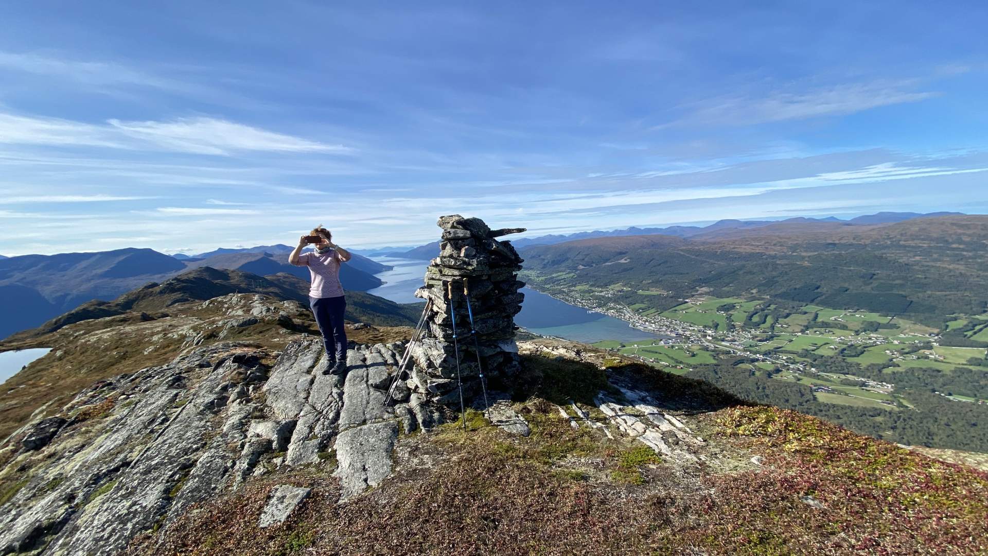 Bergwanderung über den Eidsvågtraversen