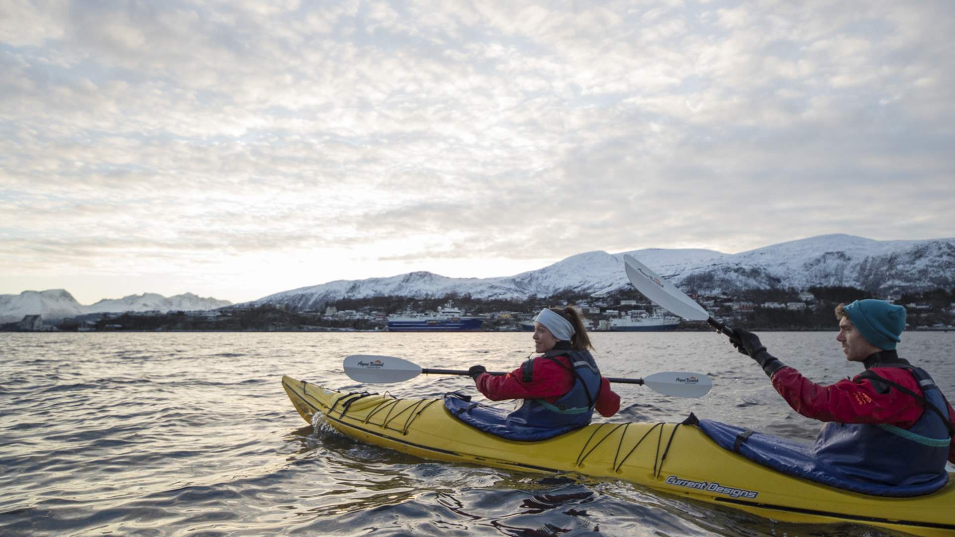 Vinterkajakk med Uteguiden i Ålesund.