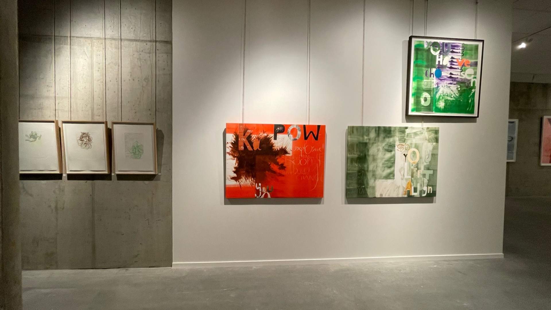 Fra utstillingen med Magne Furuholmen