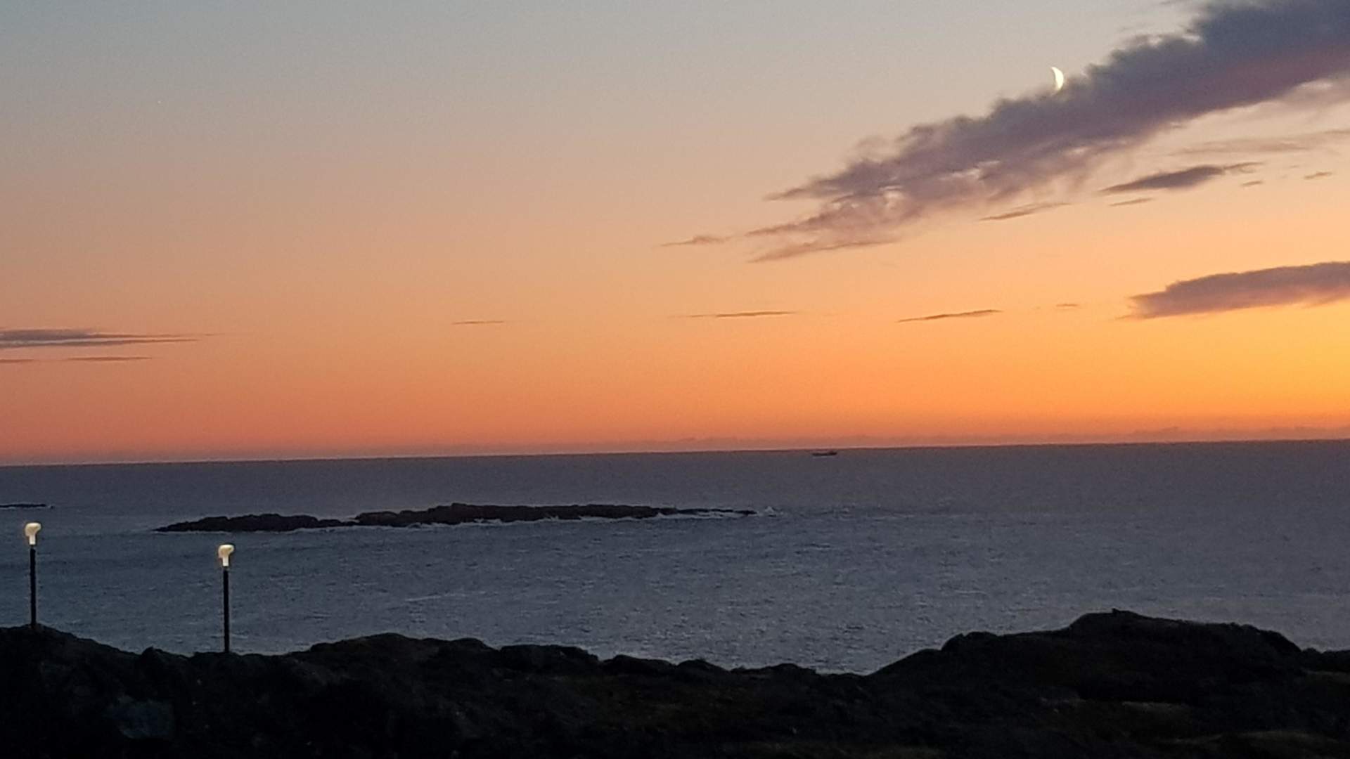 Fyrvokterne i solnedgang