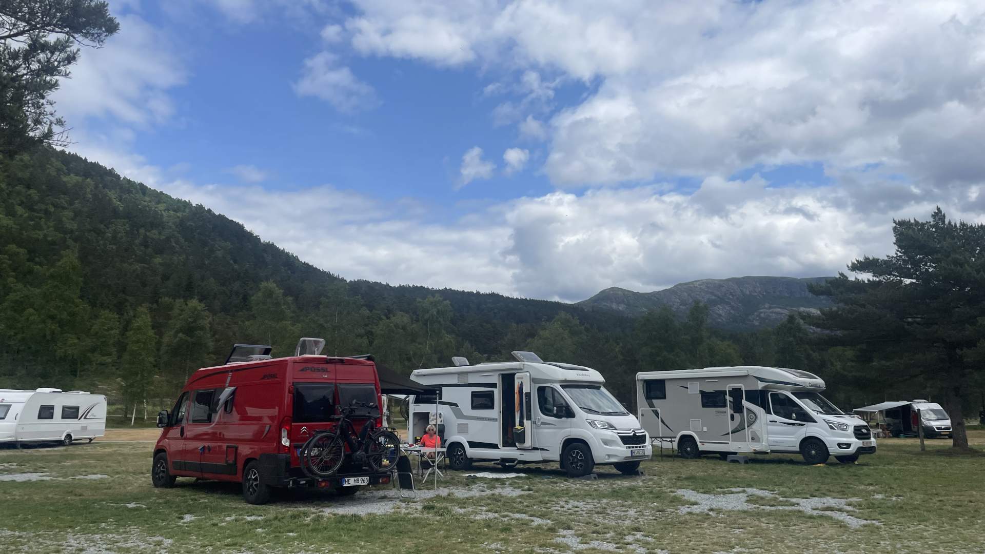 Preikestolen Camping nahe den Startpunkt der Wanderung zum Preikestolen
