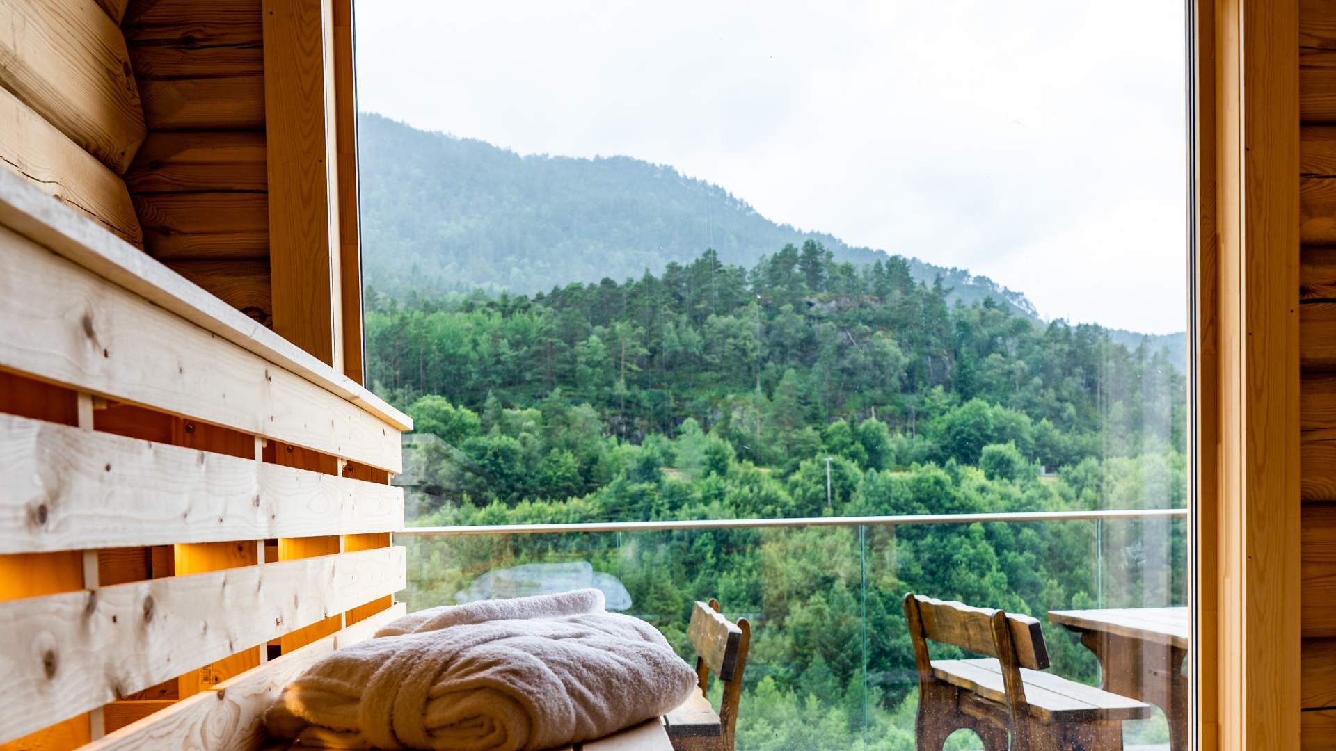 The sauna Moskjelen in Suldal