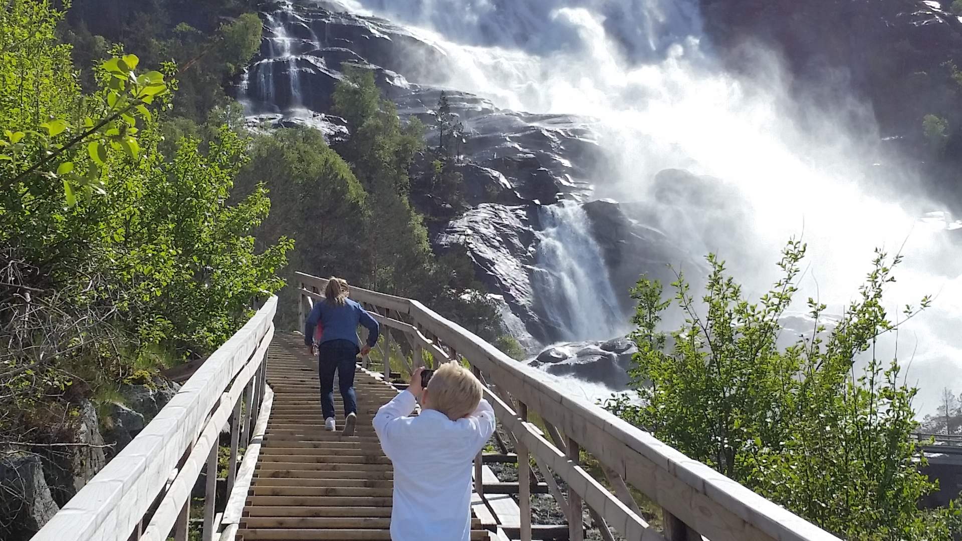Langfoss er ein av attraksjonane i Etne