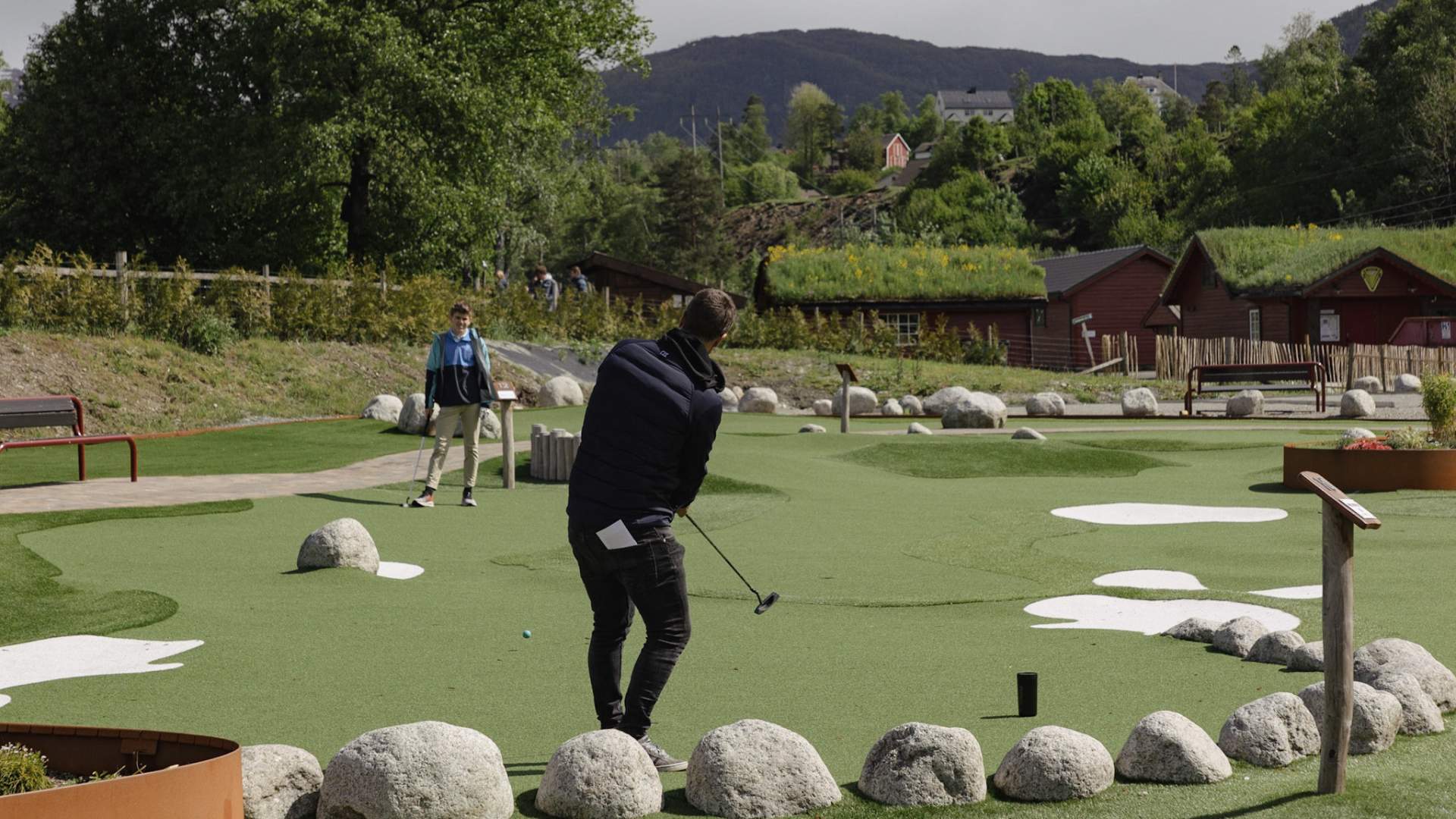 Minigolf und Boccia in Sauda