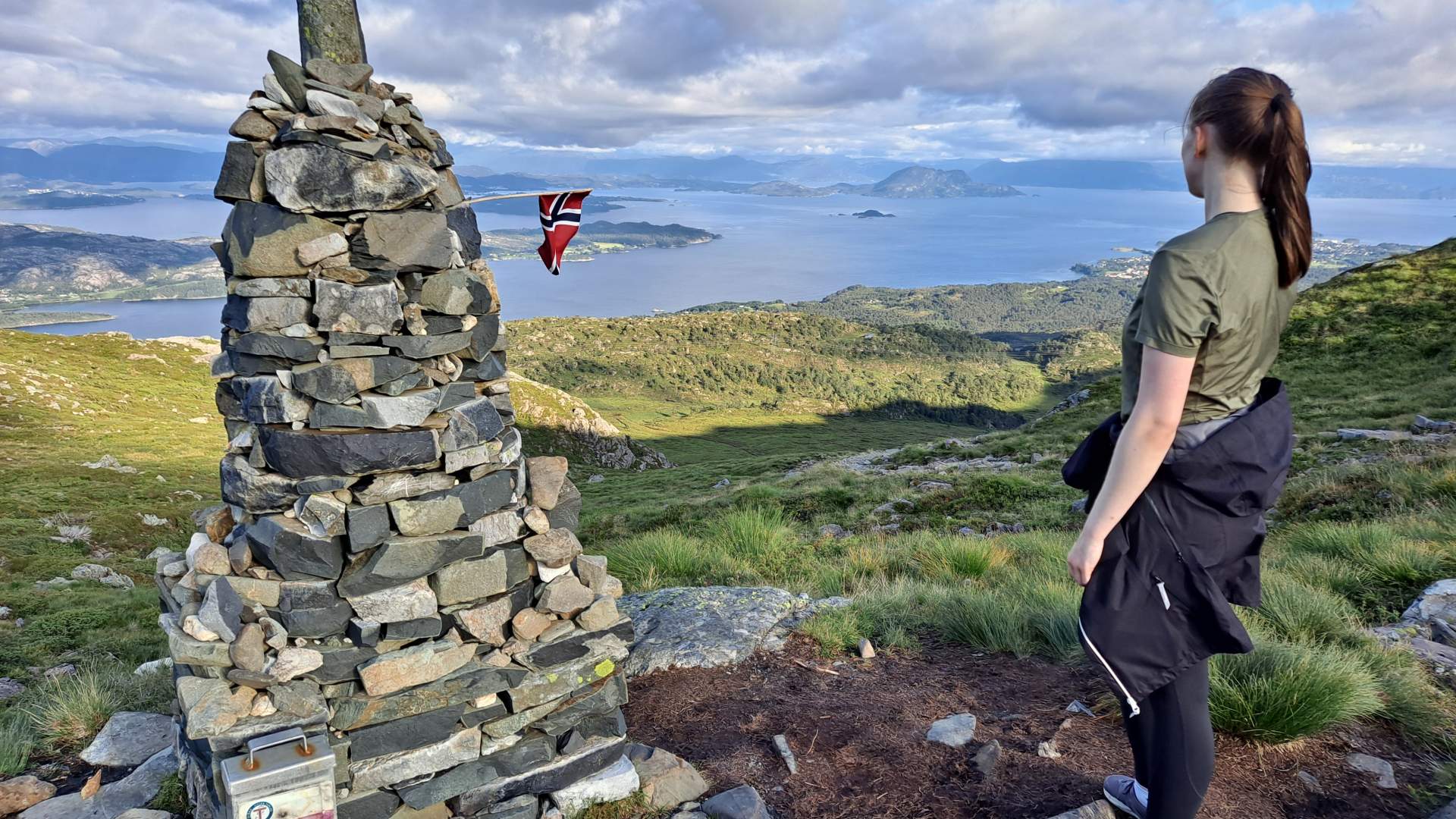 Flott utstikt ved varden i Fossabrekko.
