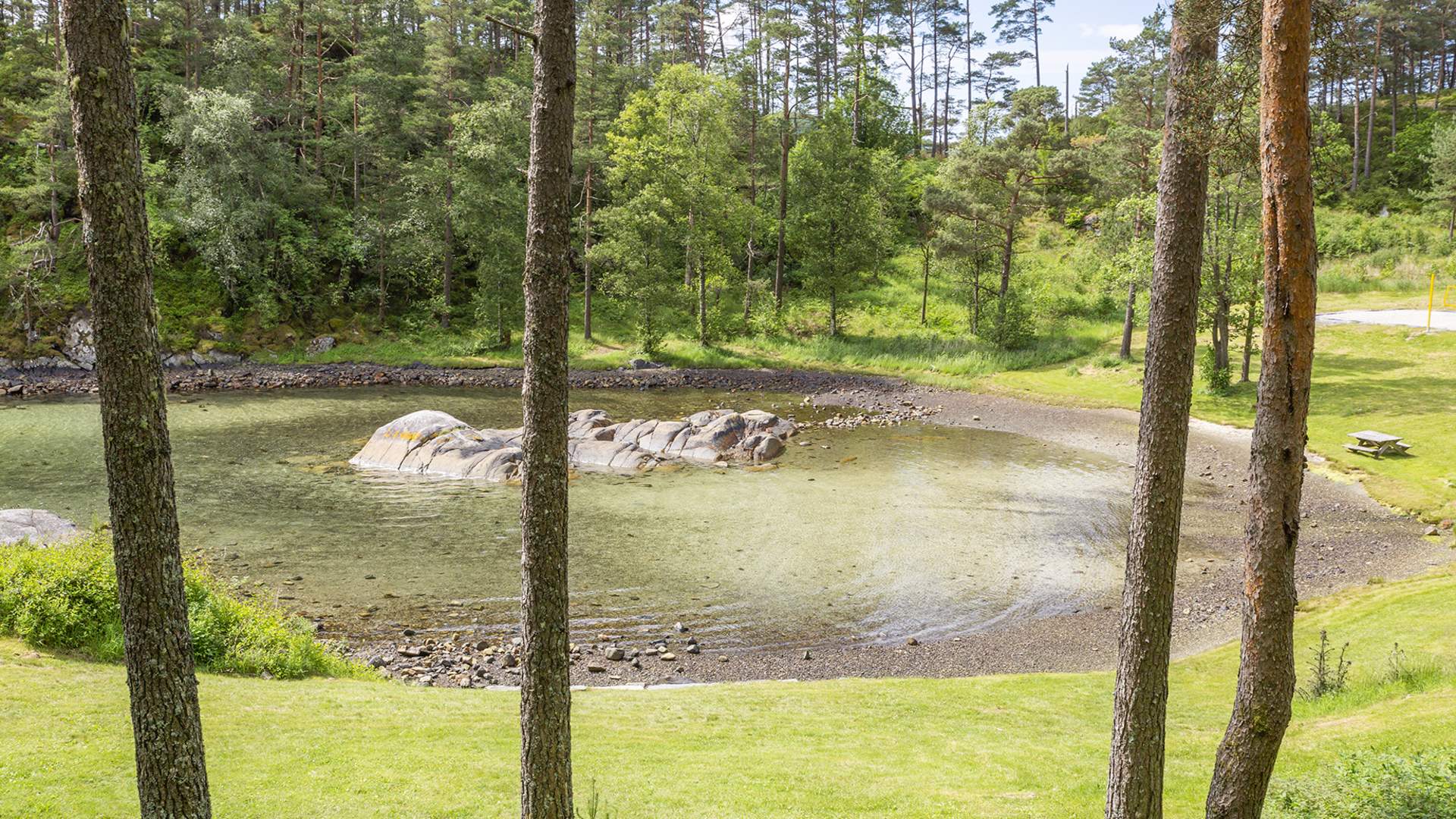 Kjevika badeplass på Tysnes