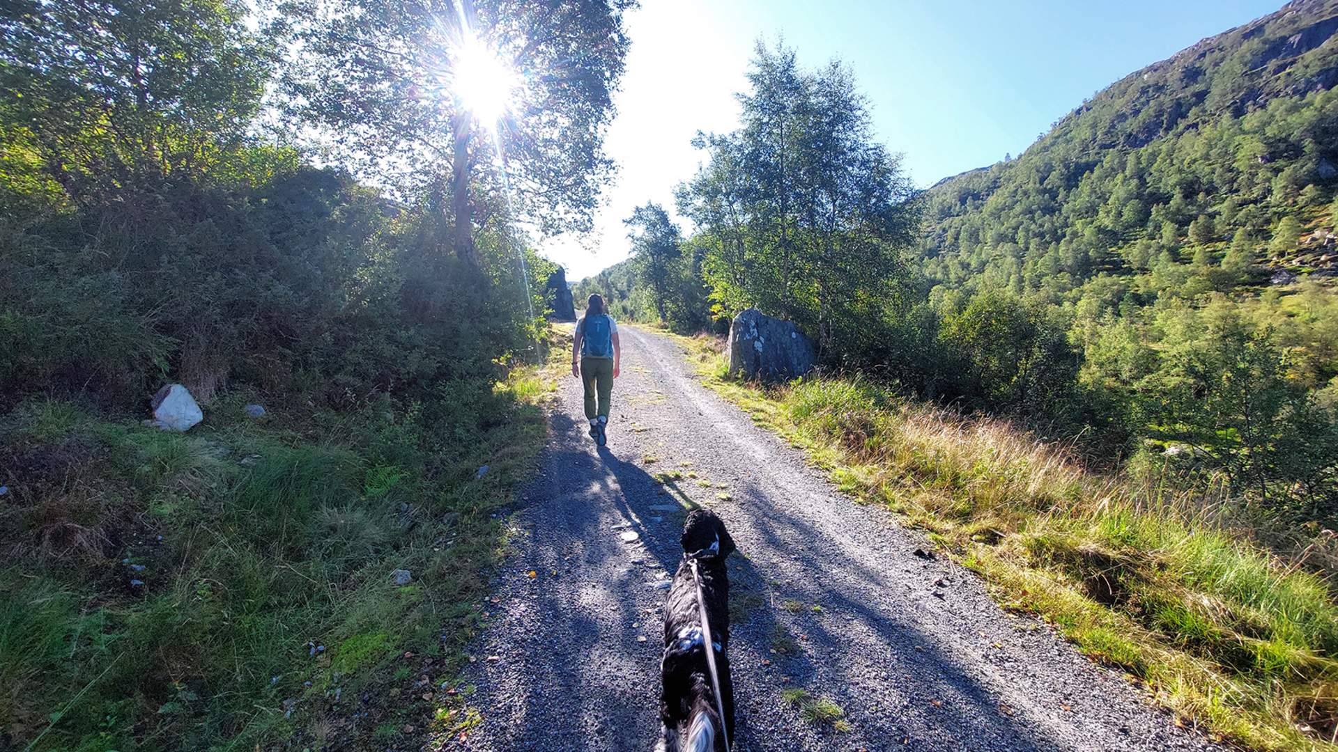 Turen passar for både 2- og 4-beinte!