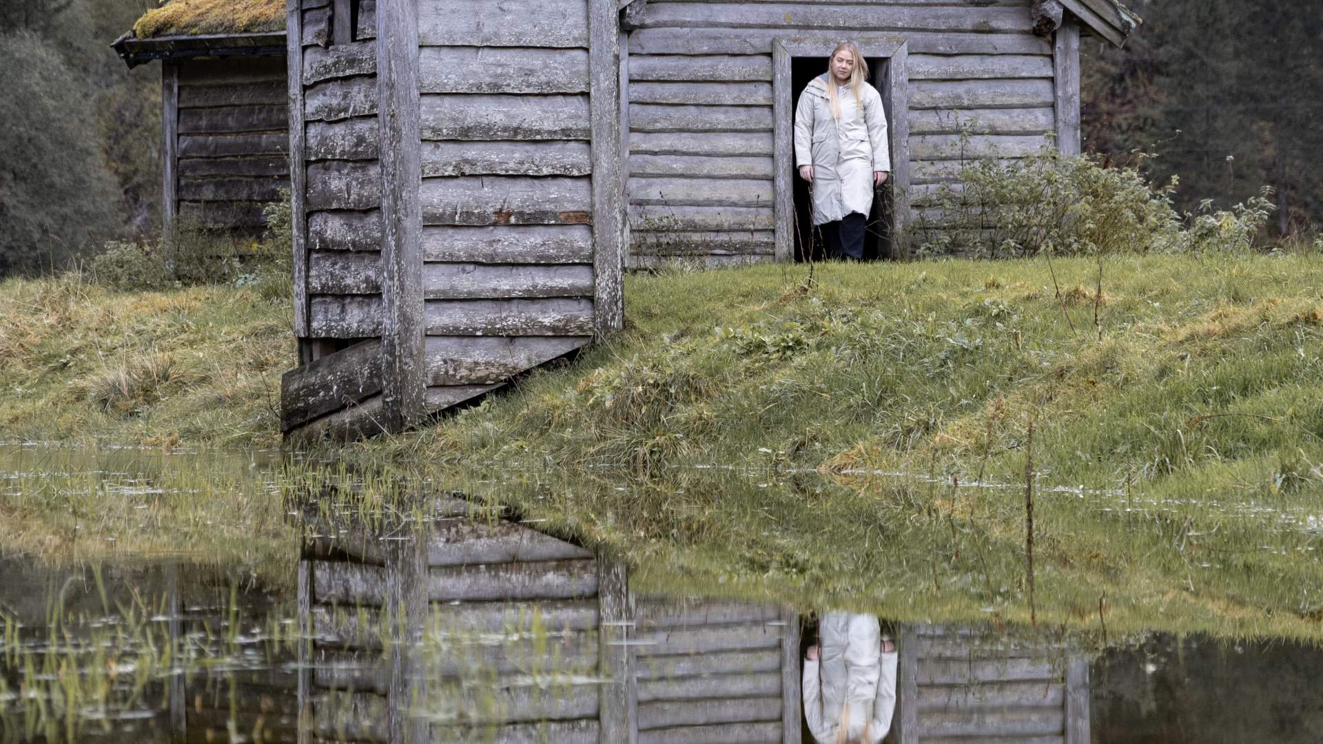 Huldefossen Waterfall