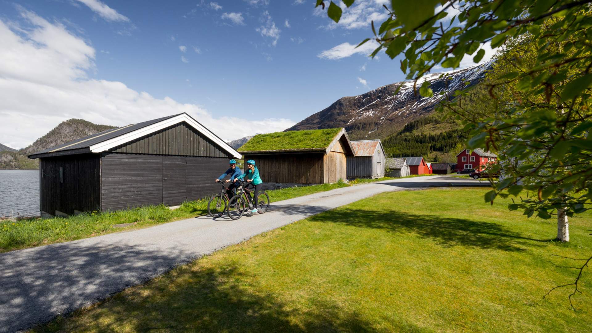 Electric bike tour along the fjord in Romsdalen