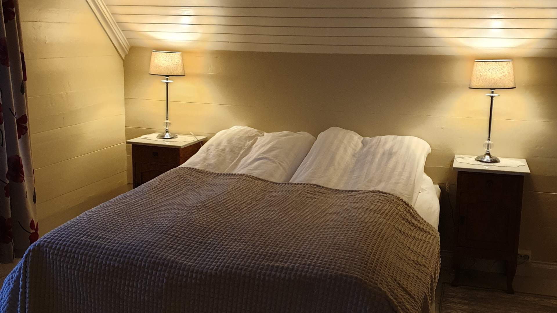 Vi reier alltid opp sengane til våre gjestar.