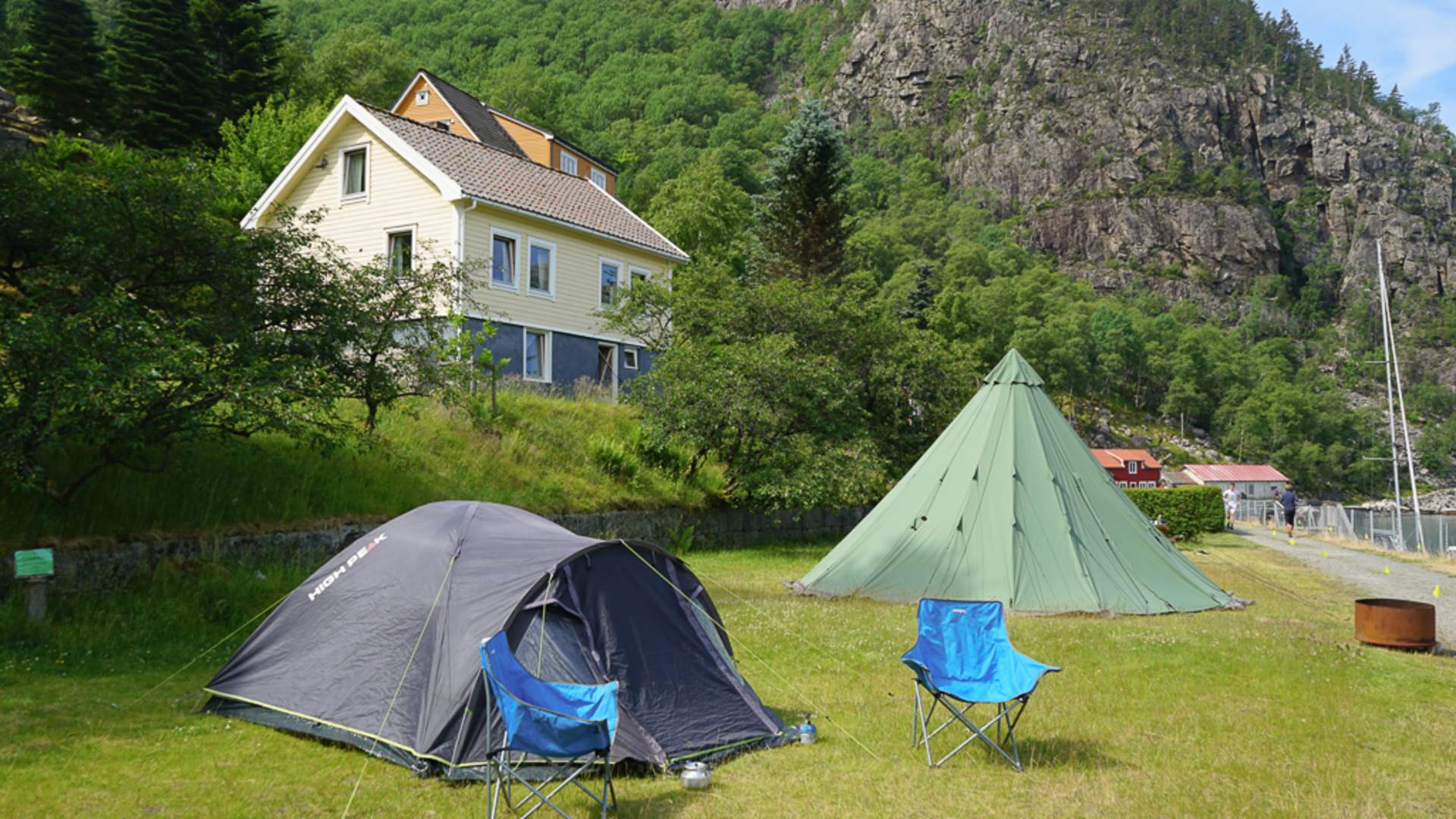 Camping in Flørli by the Lysefjord
