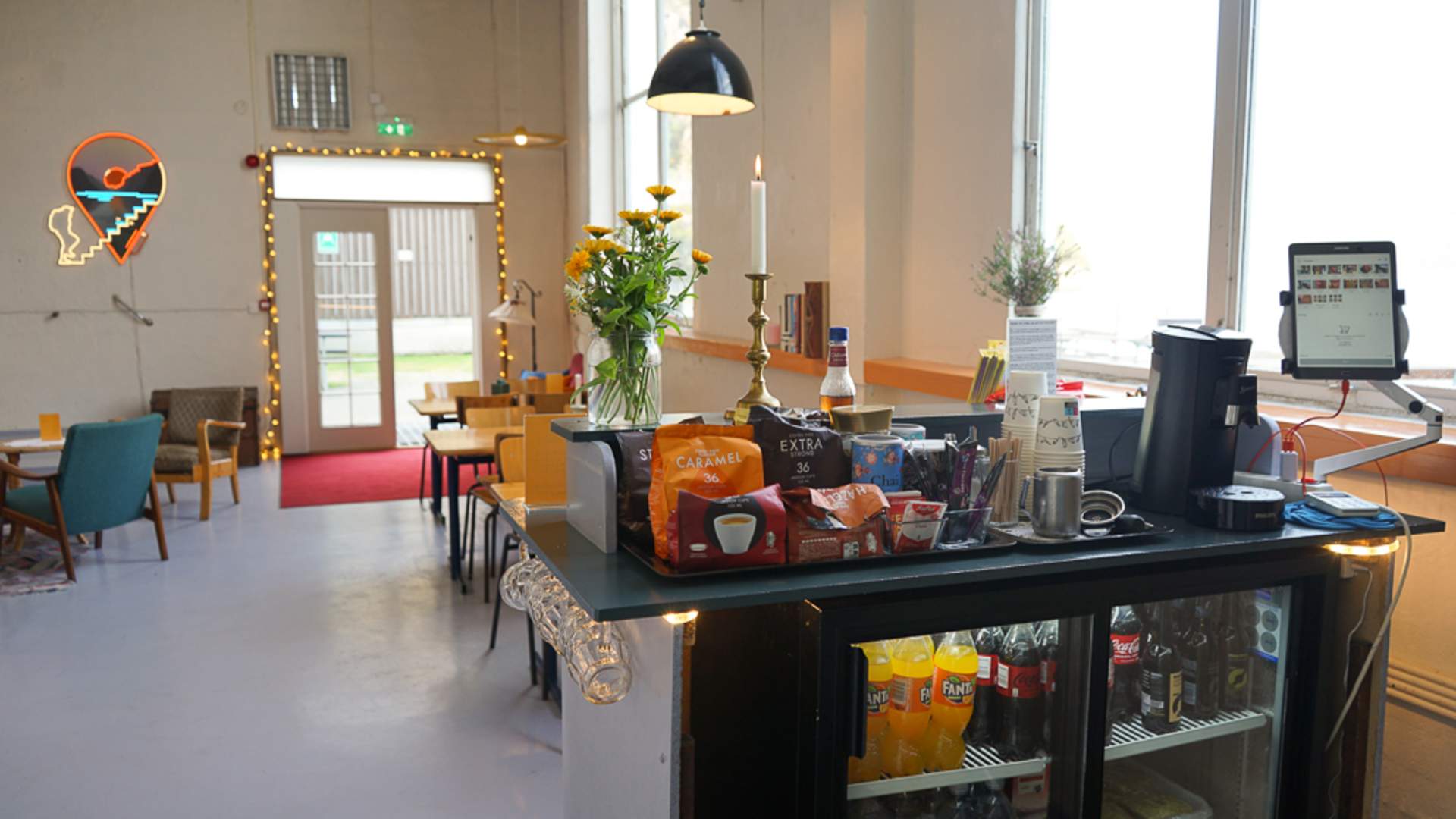 Café und Kiosk auf Flørli