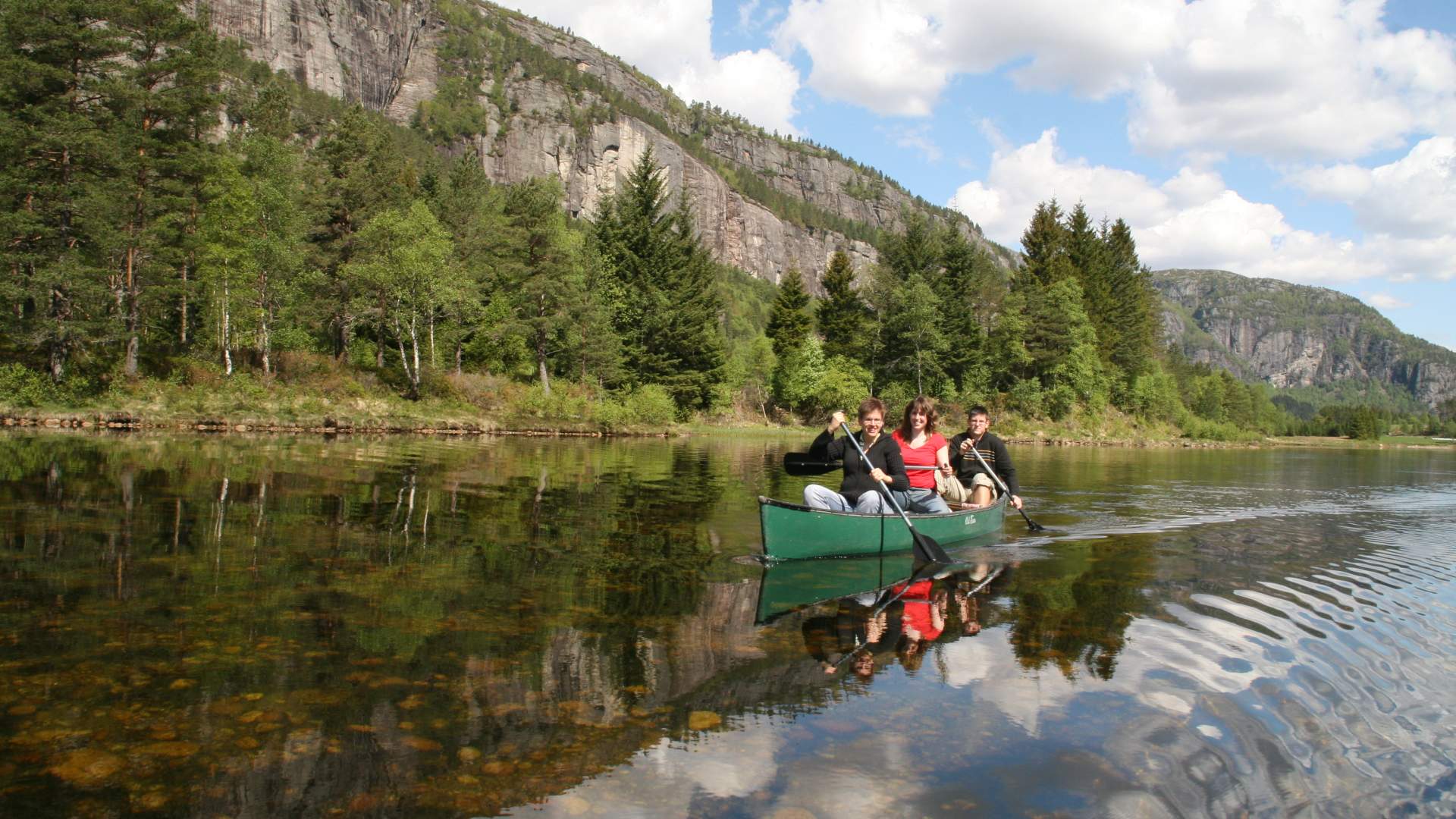 Kanotur med familien