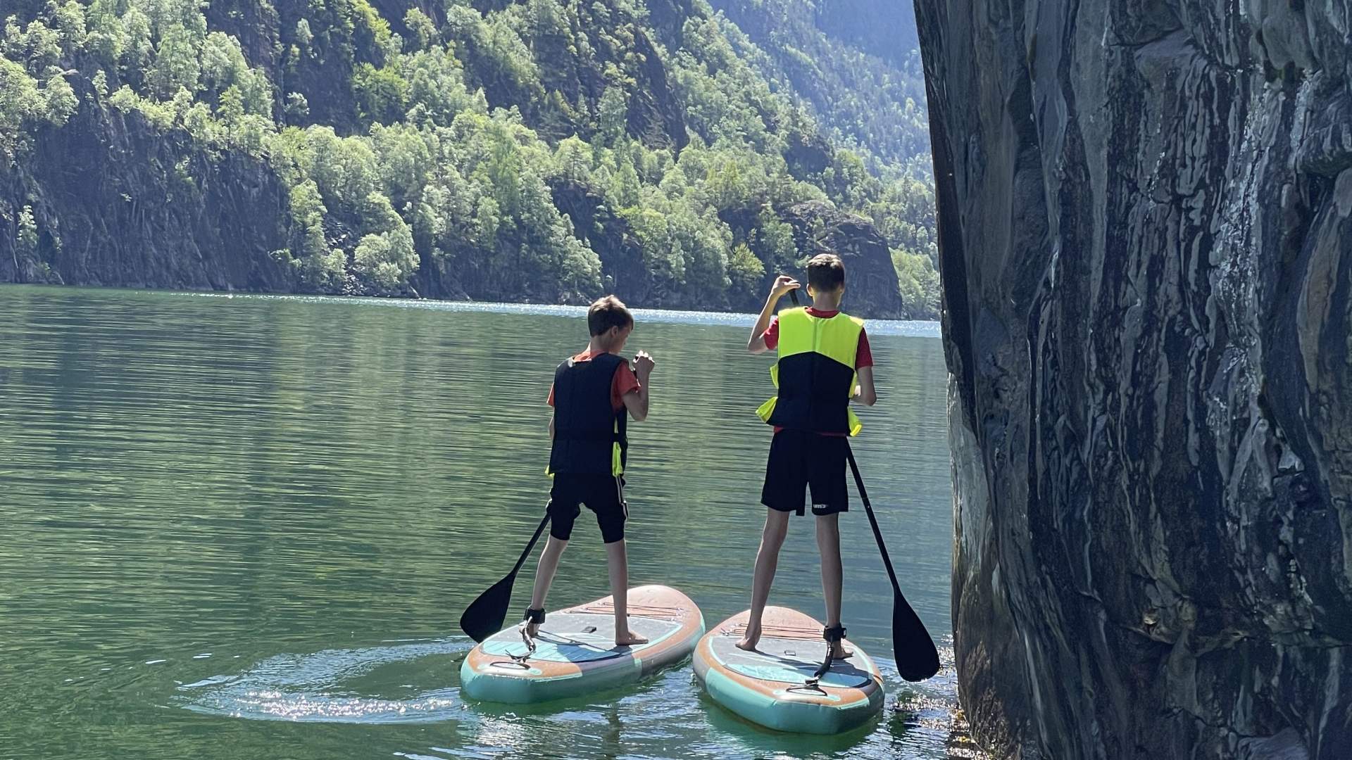 På SUP i Åkrafjorden