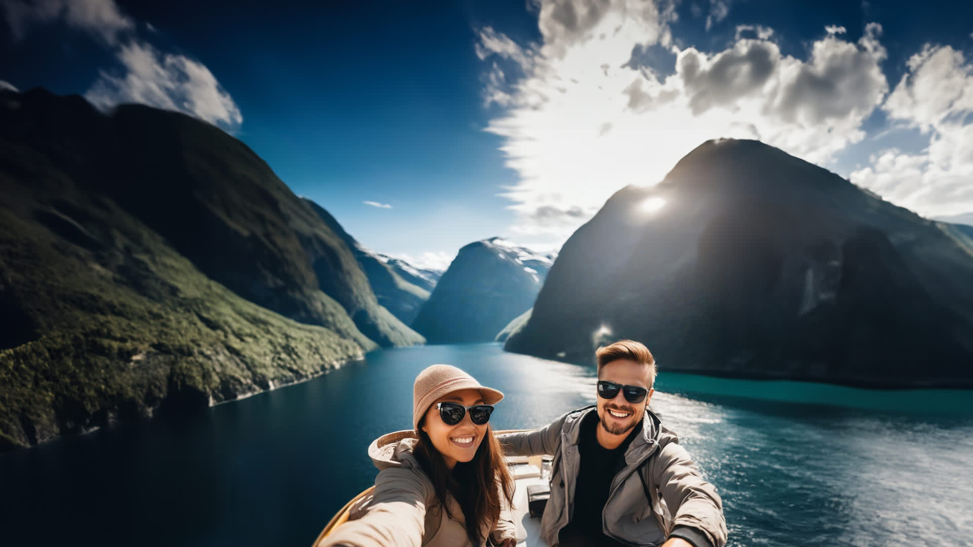 Rundtur med båt fra Hellesylt til Geiranger t/r med Cruise Service
