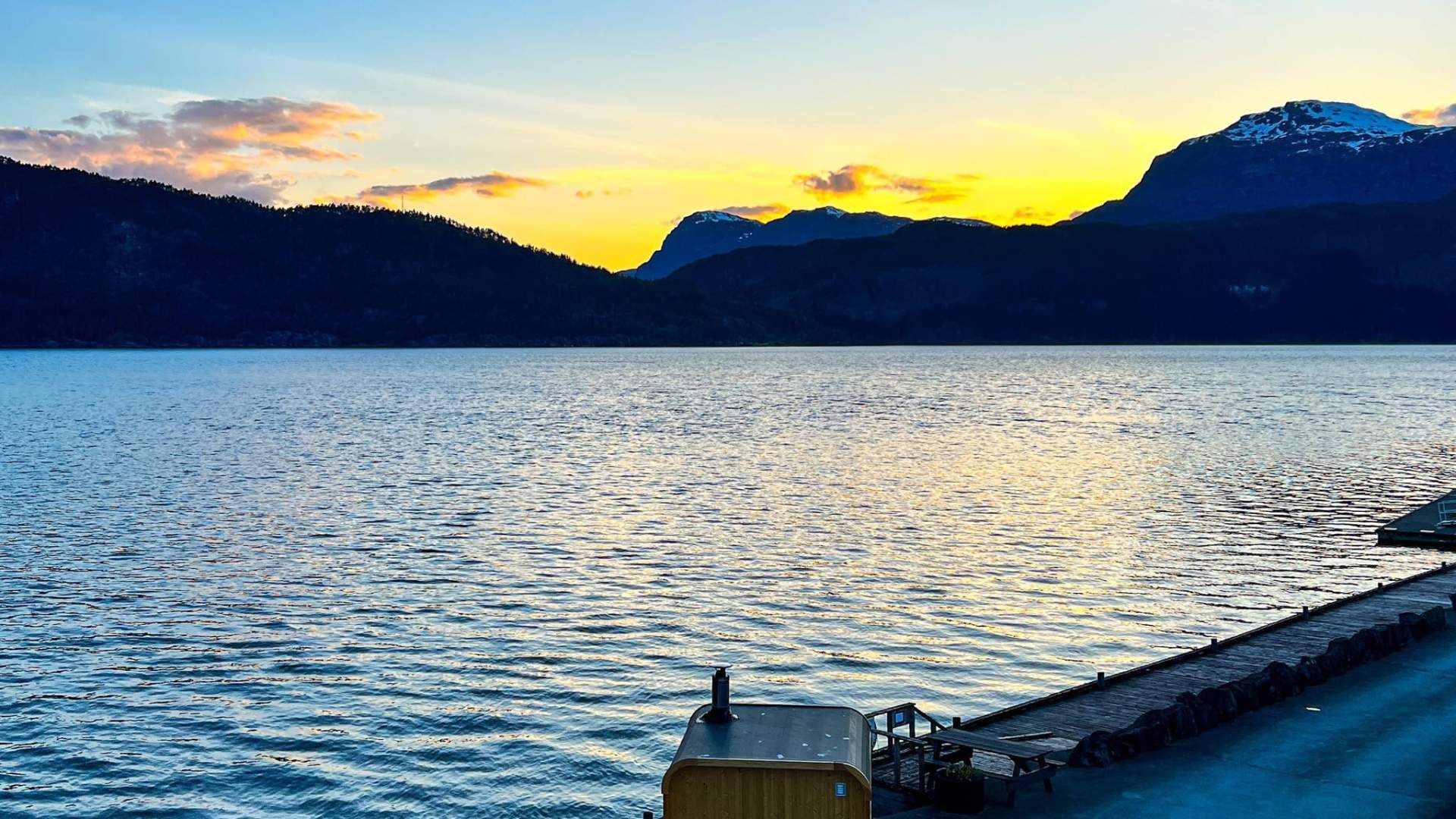 Ryfylke Fjordsauna auf Sand